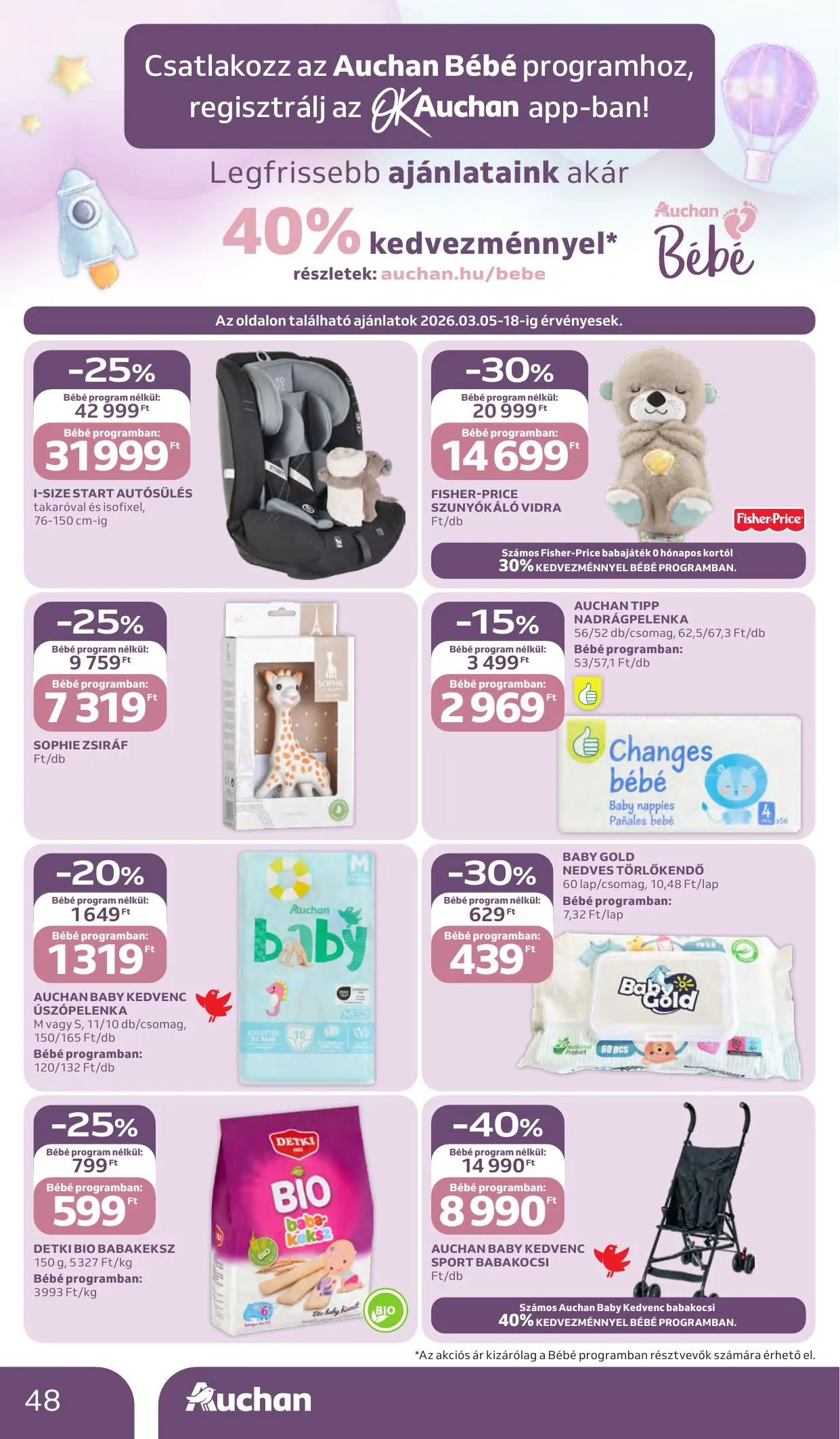 Auchan akciós újság Hipermarket 03.05–03.11 – 48. oldal