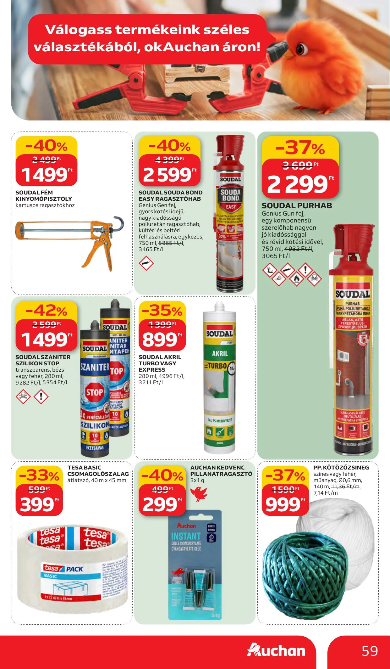 Auchan akciós újság Hipermarket 03.05–03.11 – 59. oldal