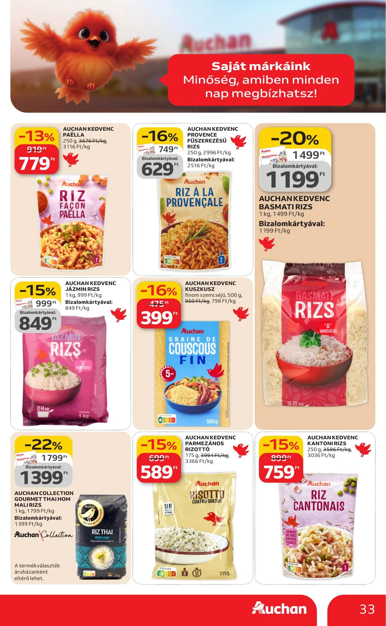 Auchan akciós újság Hipermarket 03.12–03.18 – 33. oldal
