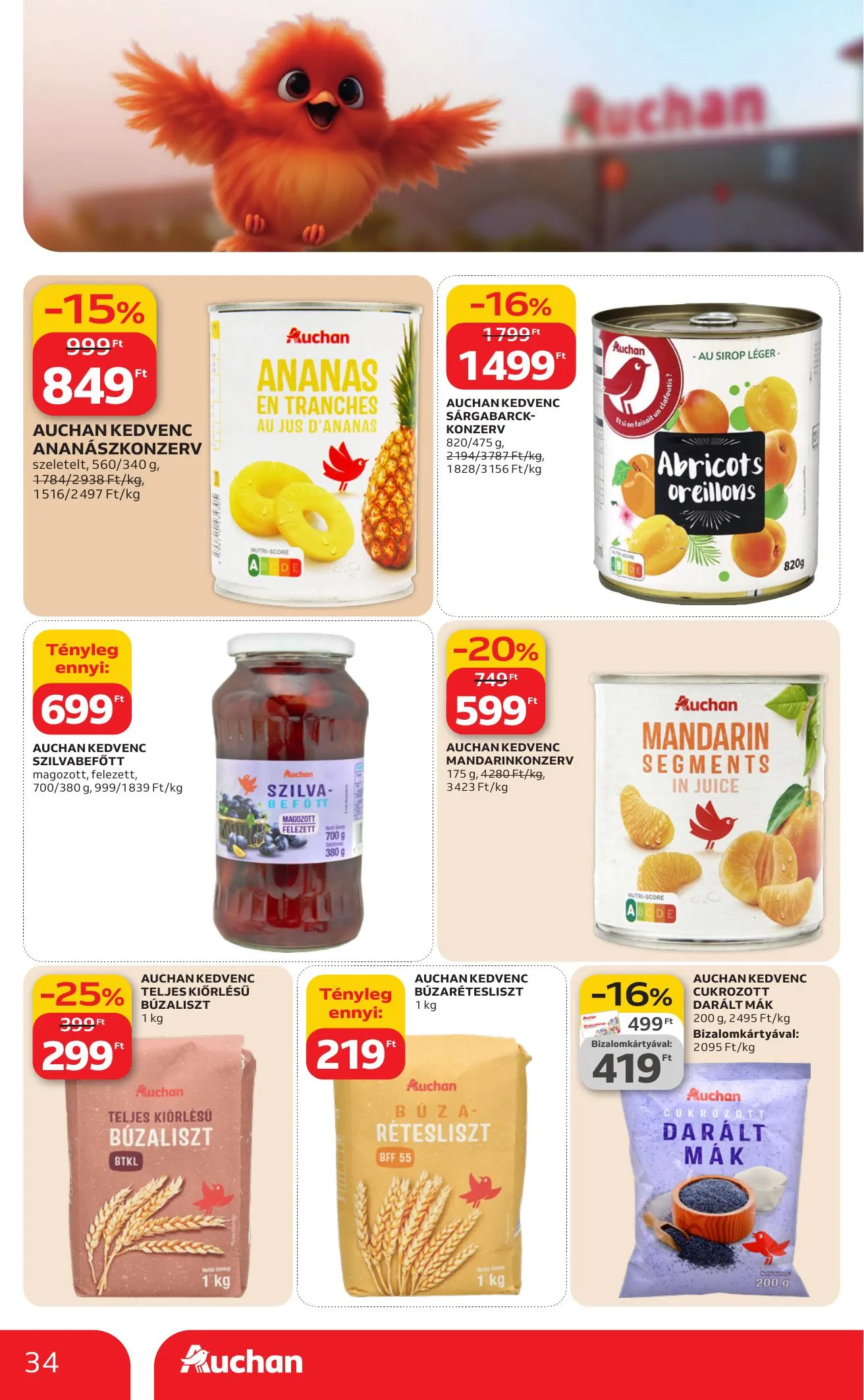 Auchan akciós újság Hipermarket 03.12–03.18 – 34. oldal