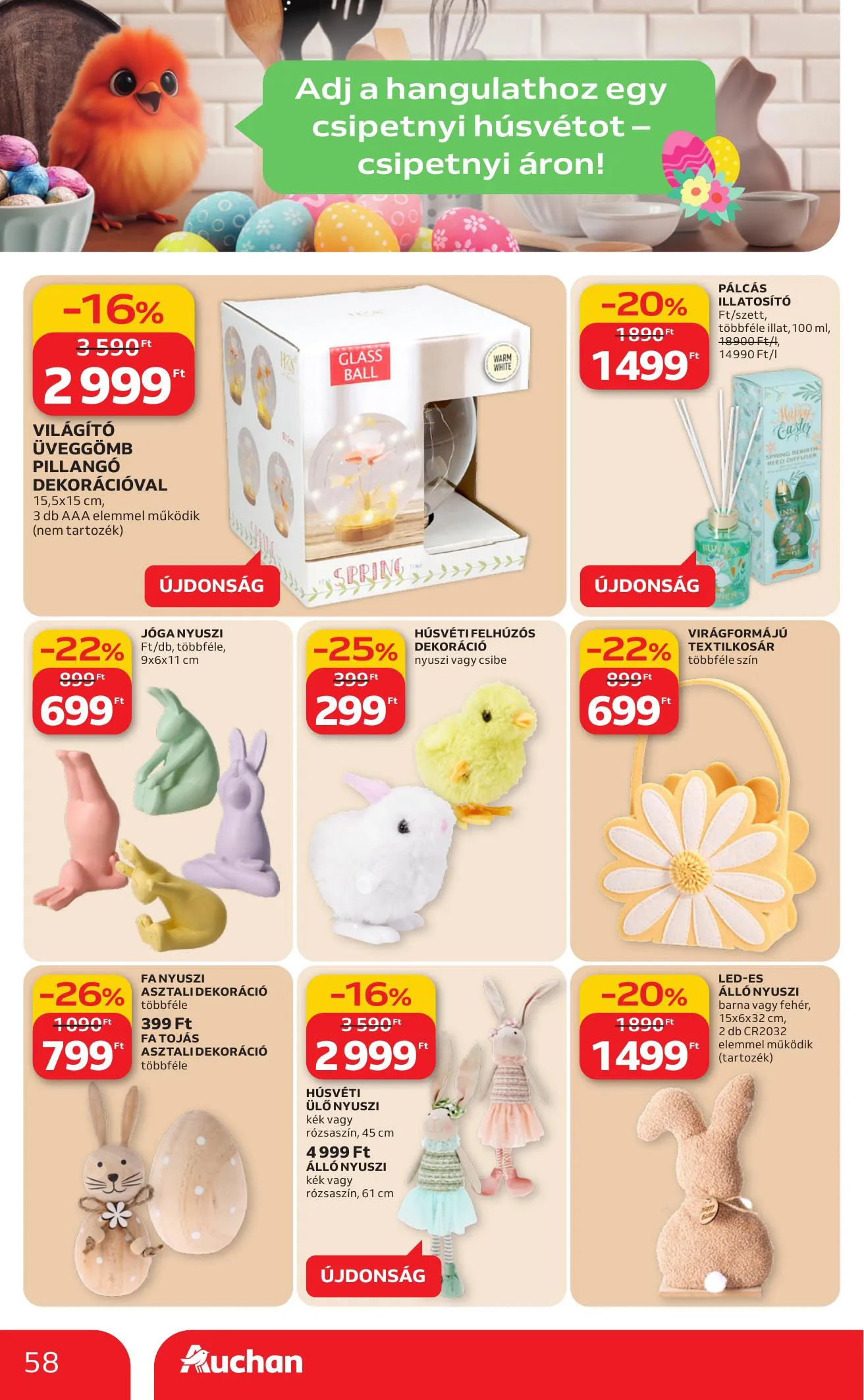 Auchan akciós újság Hipermarket 03.12–03.18 – 58. oldal