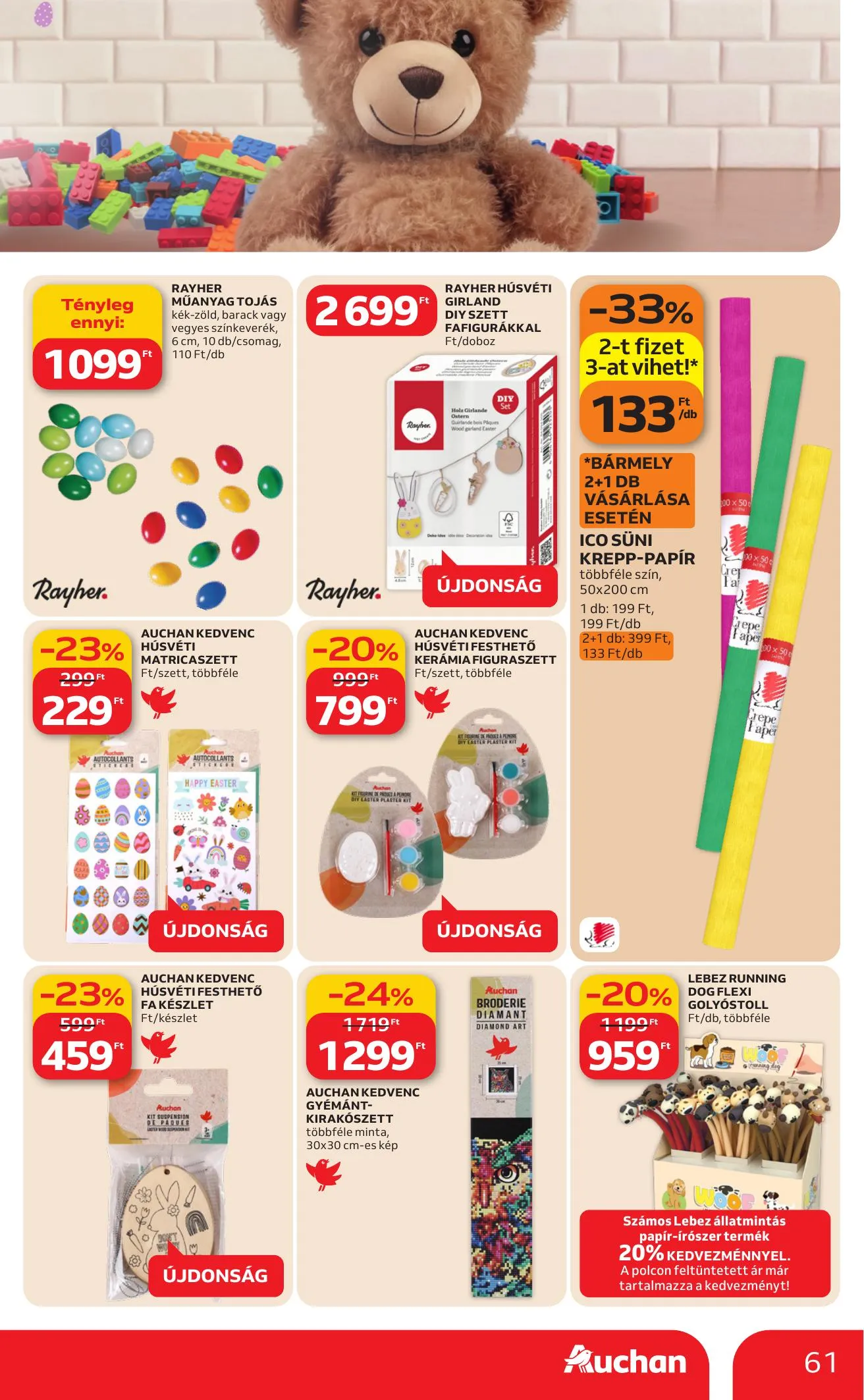 Auchan akciós újság Hipermarket 03.12–03.18 – 61. oldal
