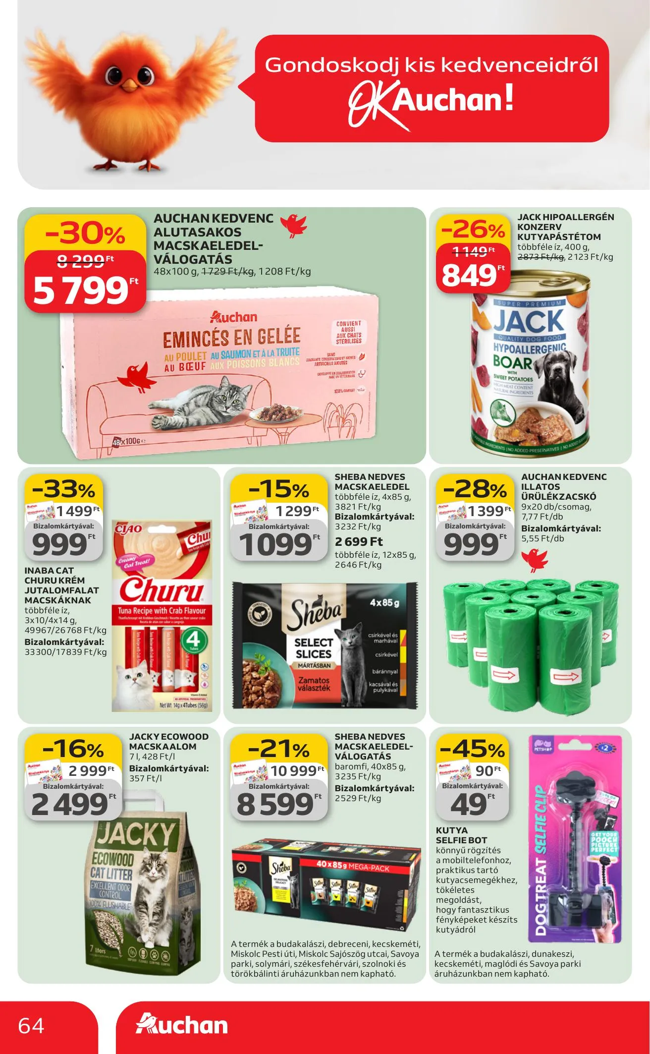 Auchan akciós újság Hipermarket 03.12–03.18 – 64. oldal