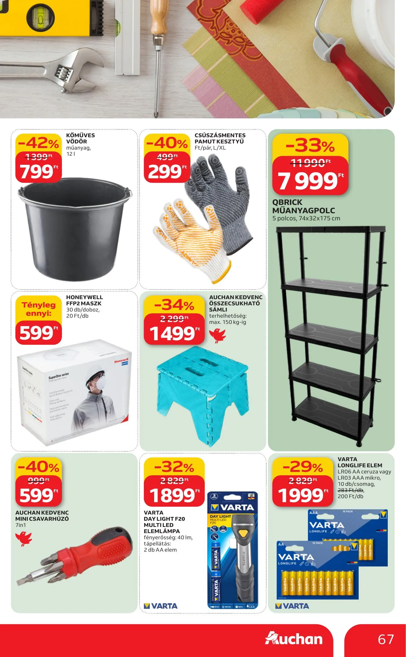 Auchan akciós újság Hipermarket 03.12–03.18 – 67. oldal
