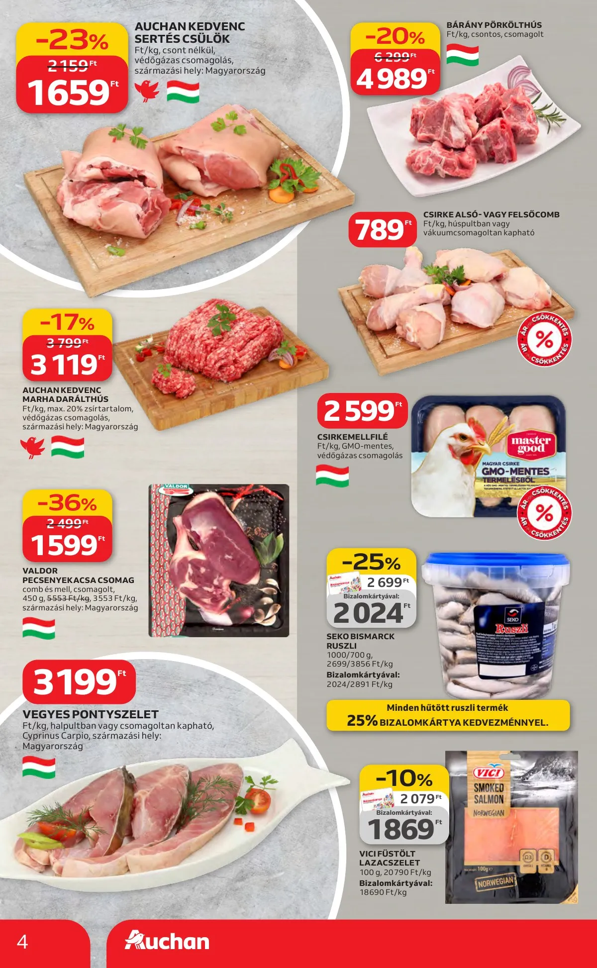Auchan akciós újság Hipermarket 03.19–03.25 – 4. oldal