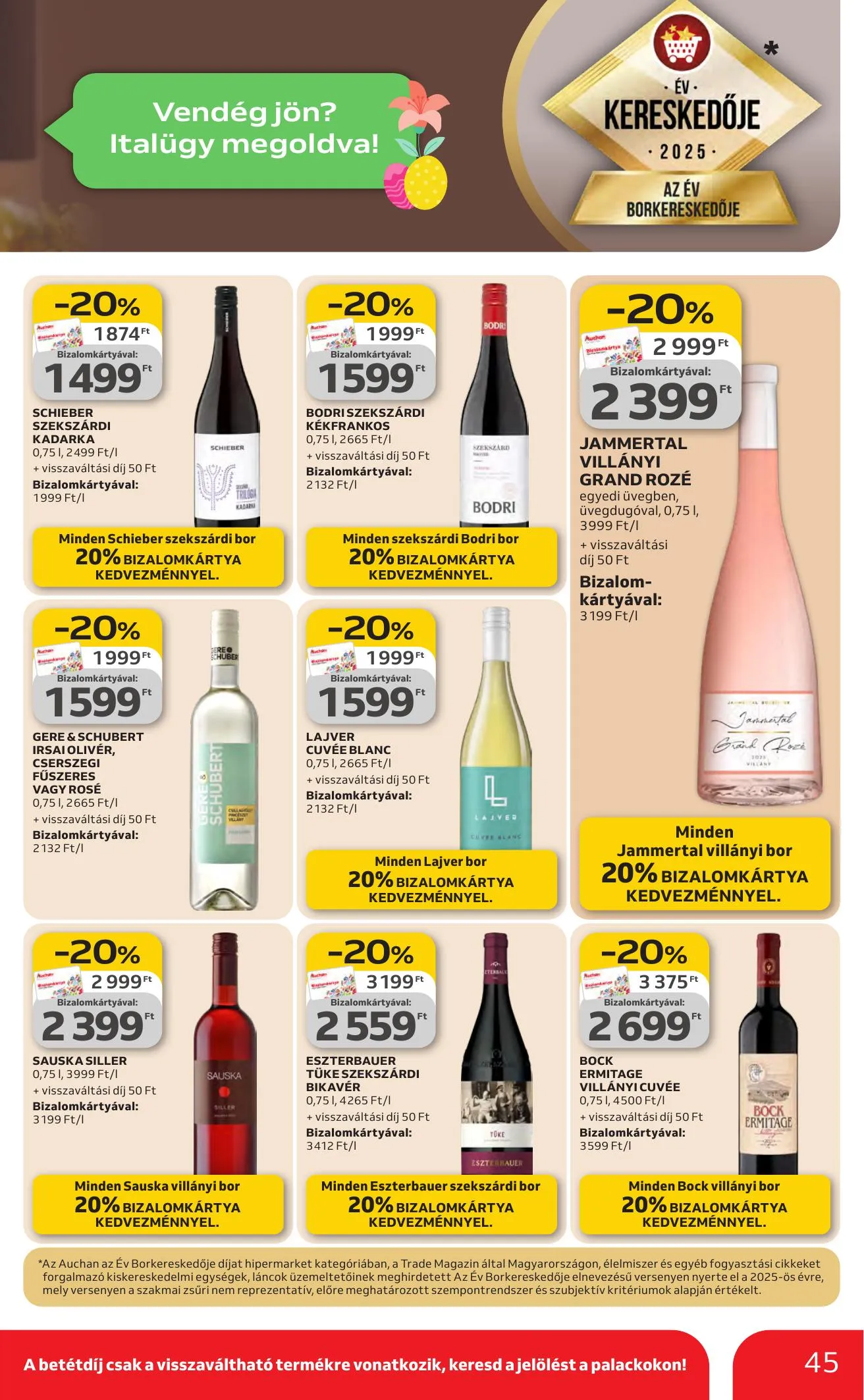 Auchan akciós újság Hipermarket 03.19–03.25 – 45. oldal