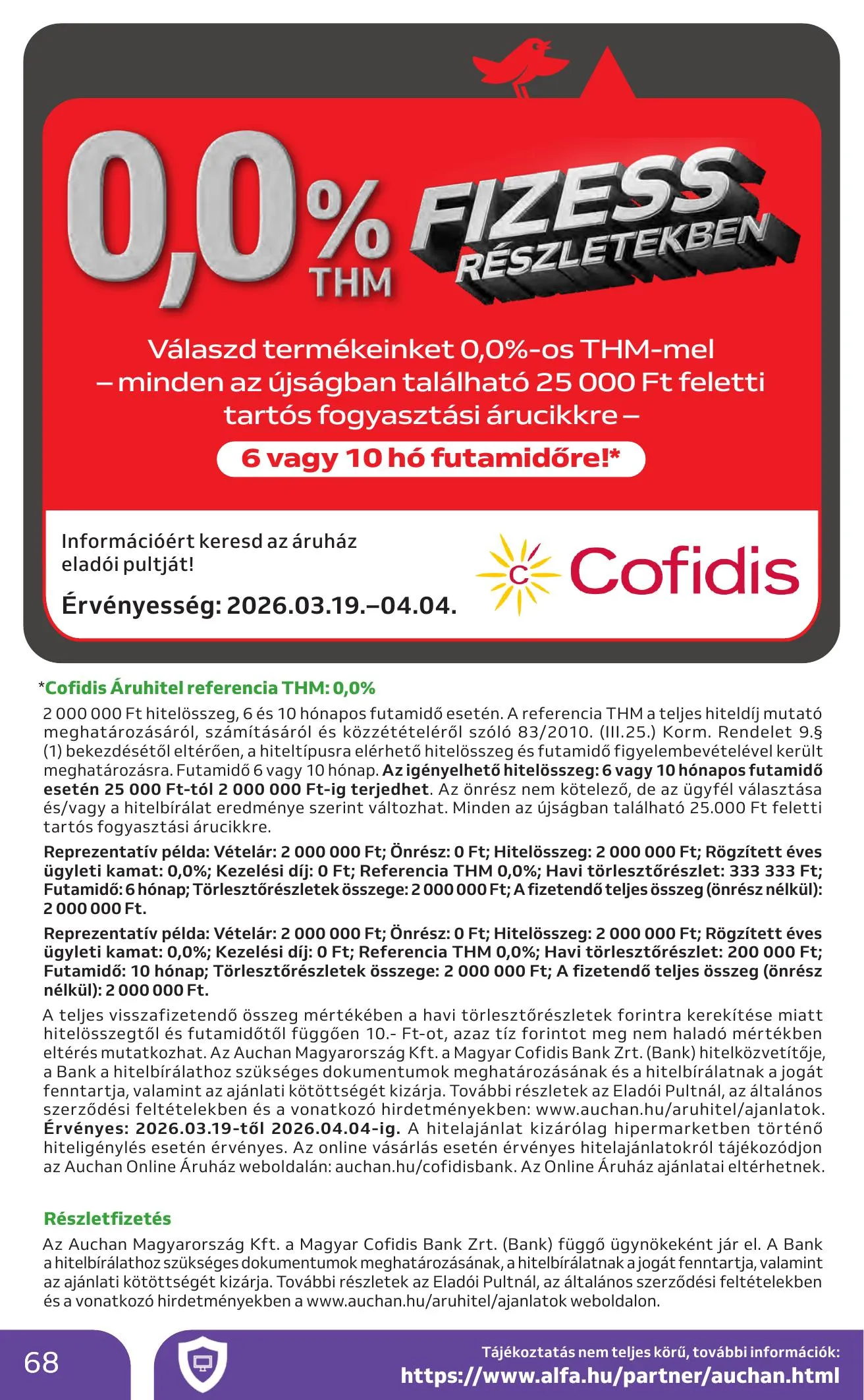 Auchan akciós újság Hipermarket 03.19–03.25 – 68. oldal