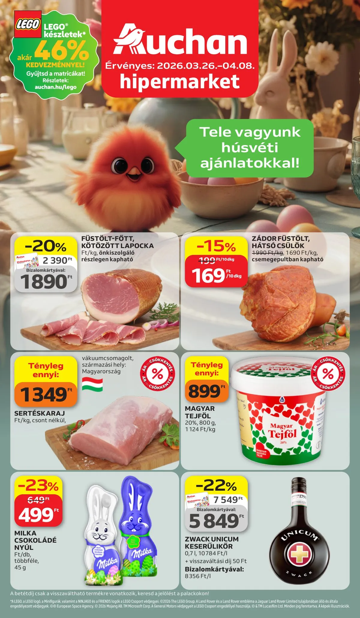 Auchan akciós újság Hipermarket 03.26–04.08