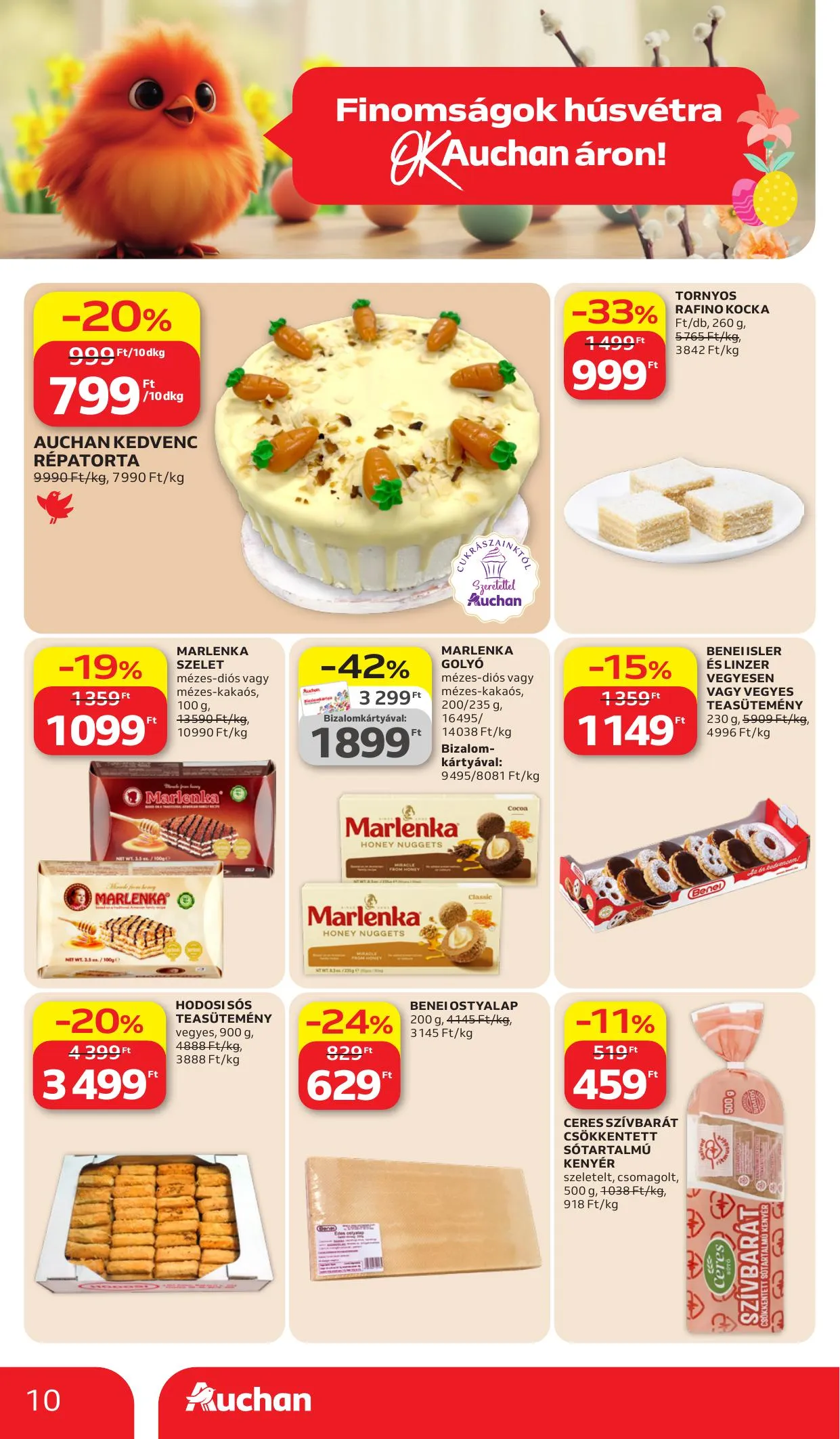 Auchan akciós újság Hipermarket 03.26–04.08 – 10. oldal