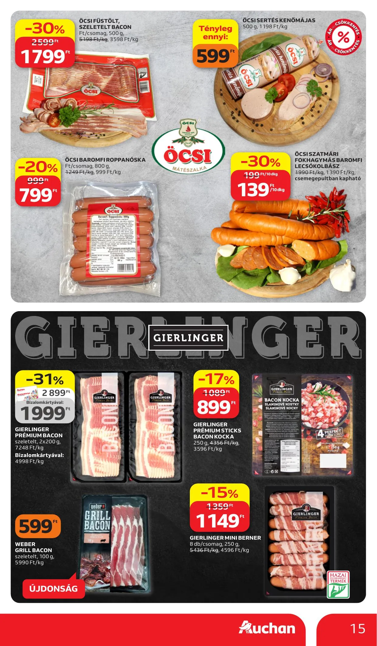 Auchan akciós újság Hipermarket 03.26–04.08 – 15. oldal