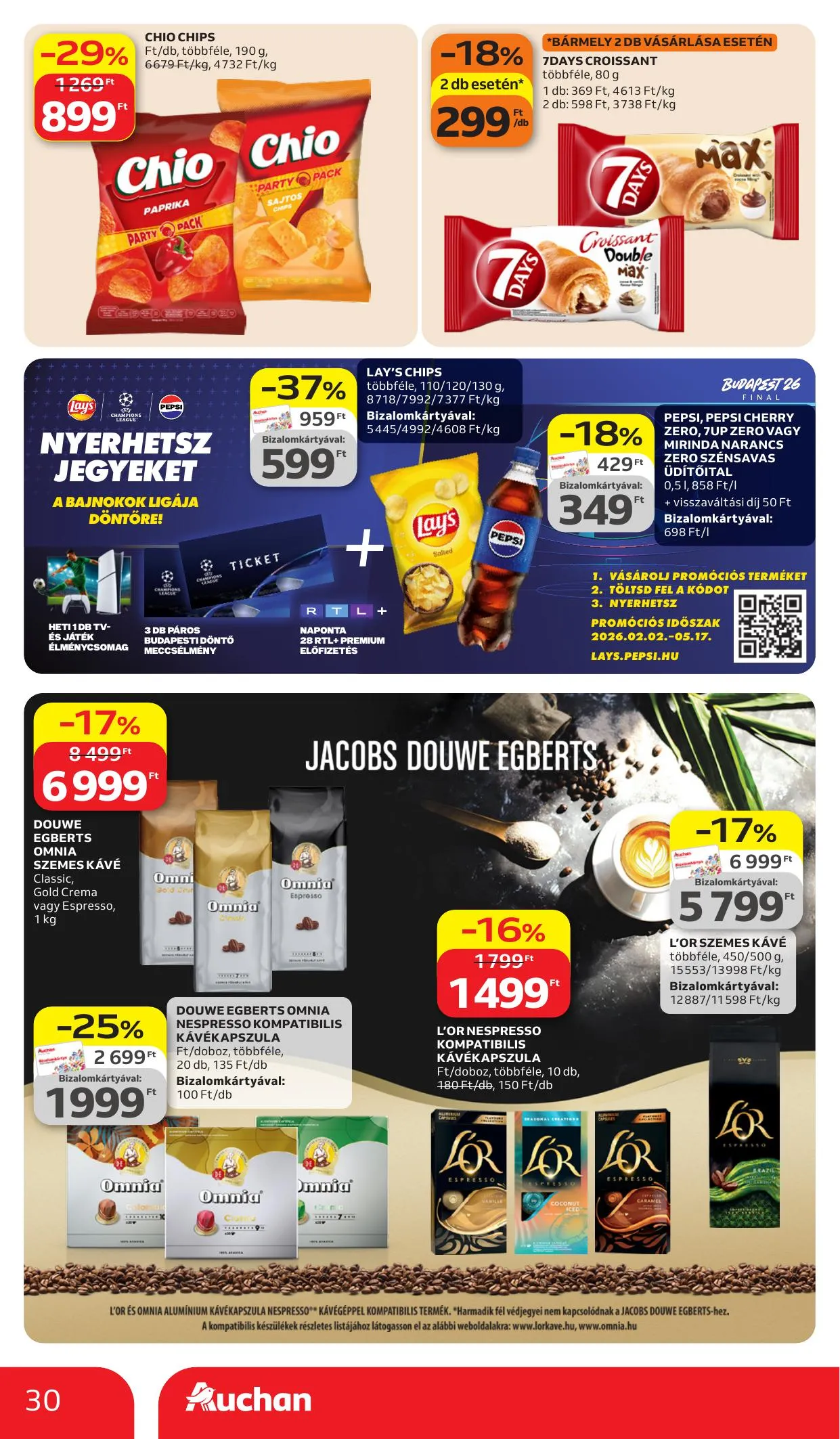 Auchan akciós újság Hipermarket 03.26–04.08 – 30. oldal