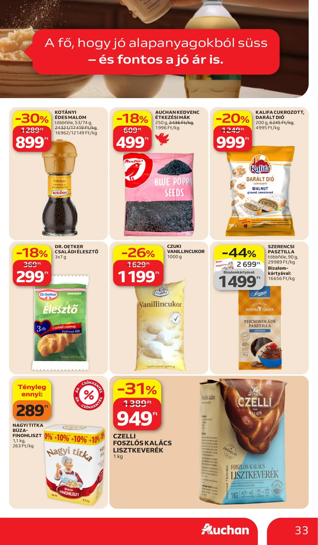 Auchan akciós újság Hipermarket 03.26–04.08 – 33. oldal