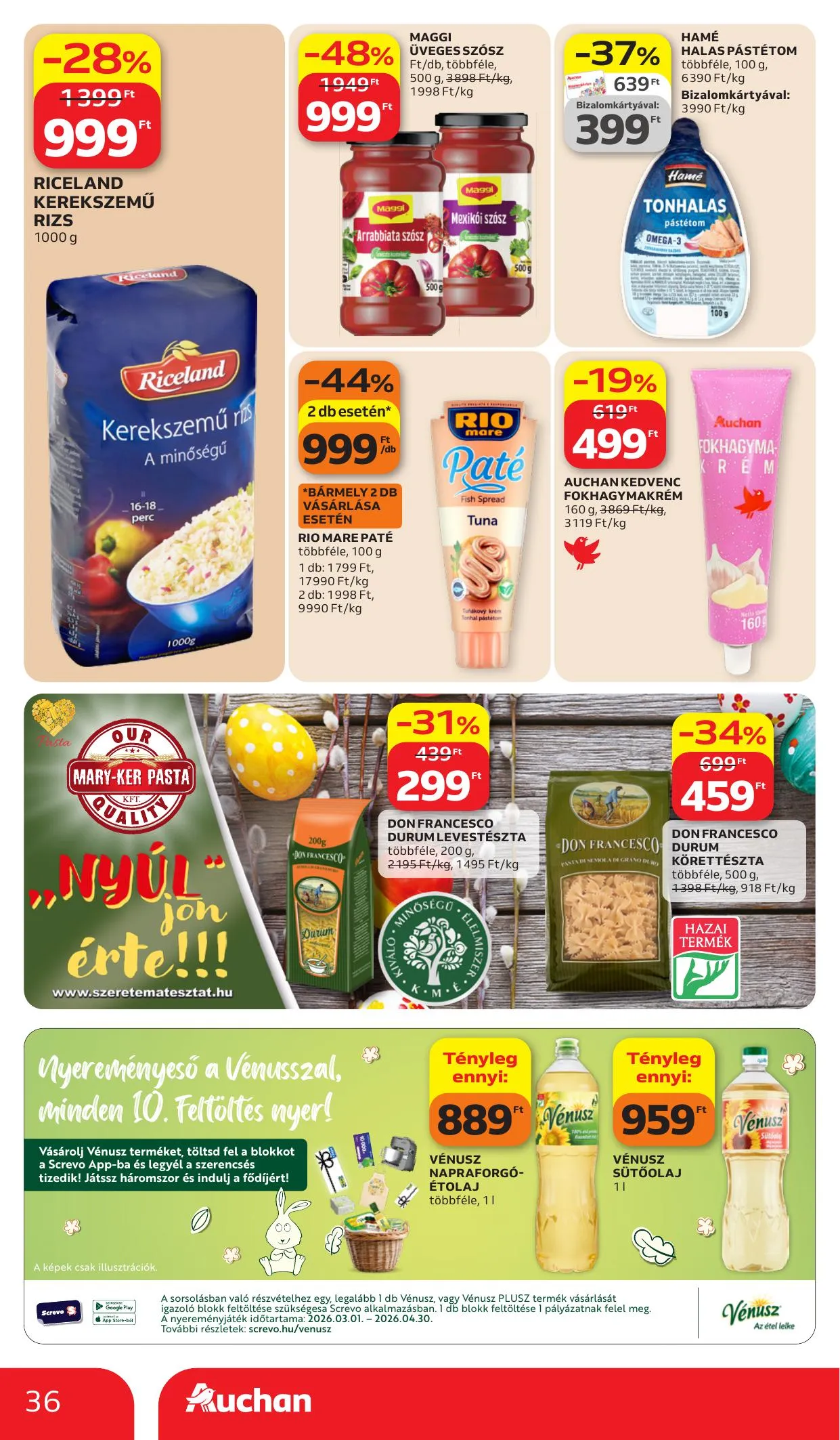 Auchan akciós újság Hipermarket 03.26–04.08 – 36. oldal