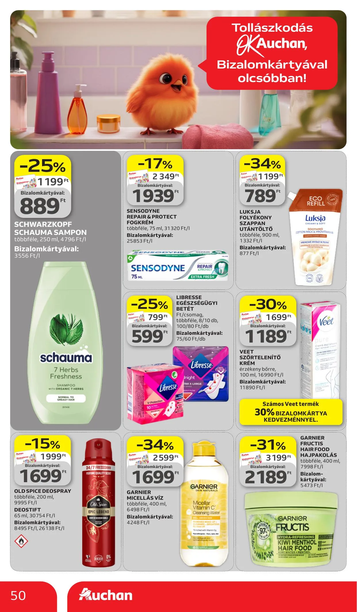 Auchan akciós újság Hipermarket 03.26–04.08 – 50. oldal