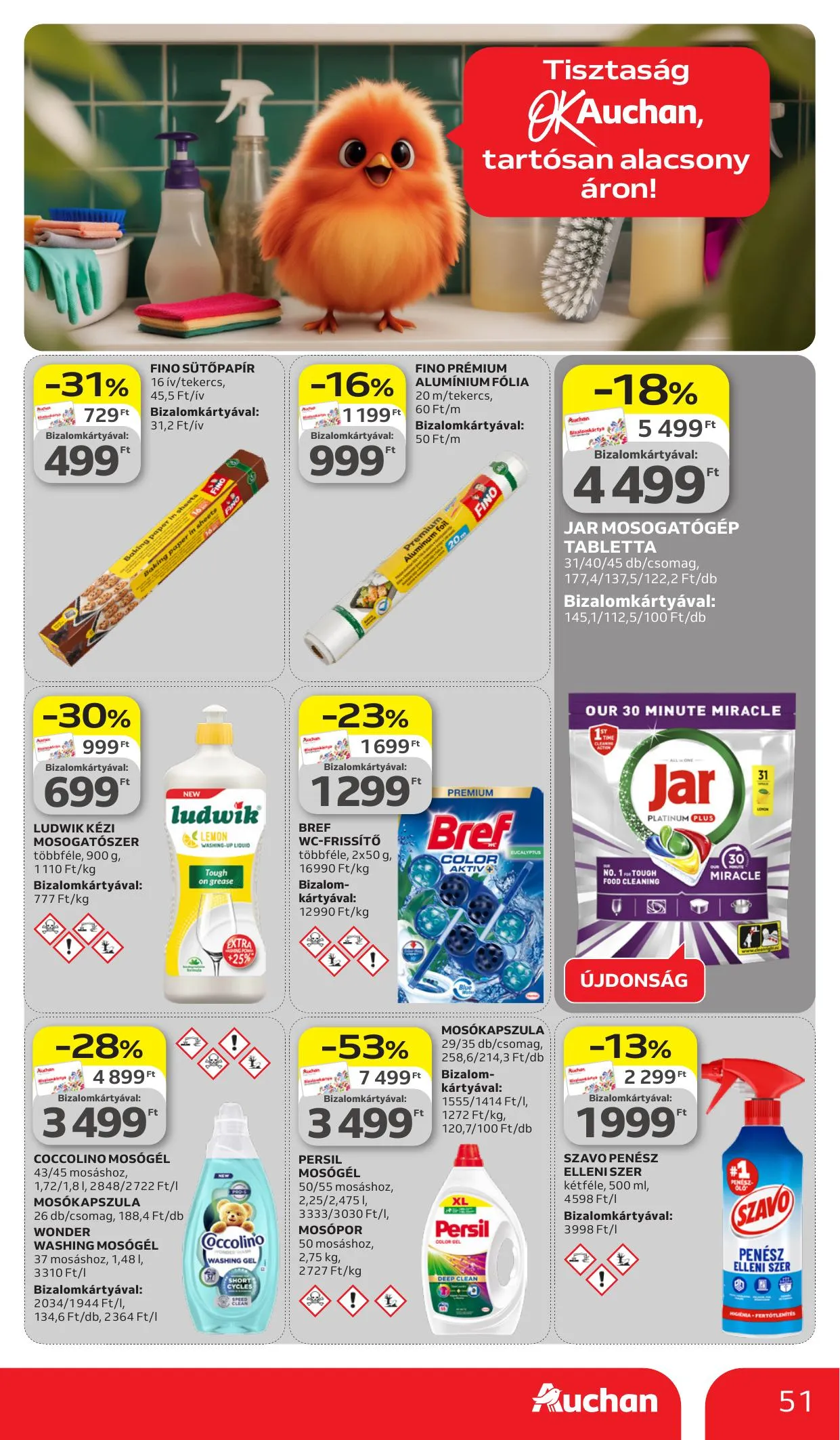 Auchan akciós újság Hipermarket 03.26–04.08 – 51. oldal