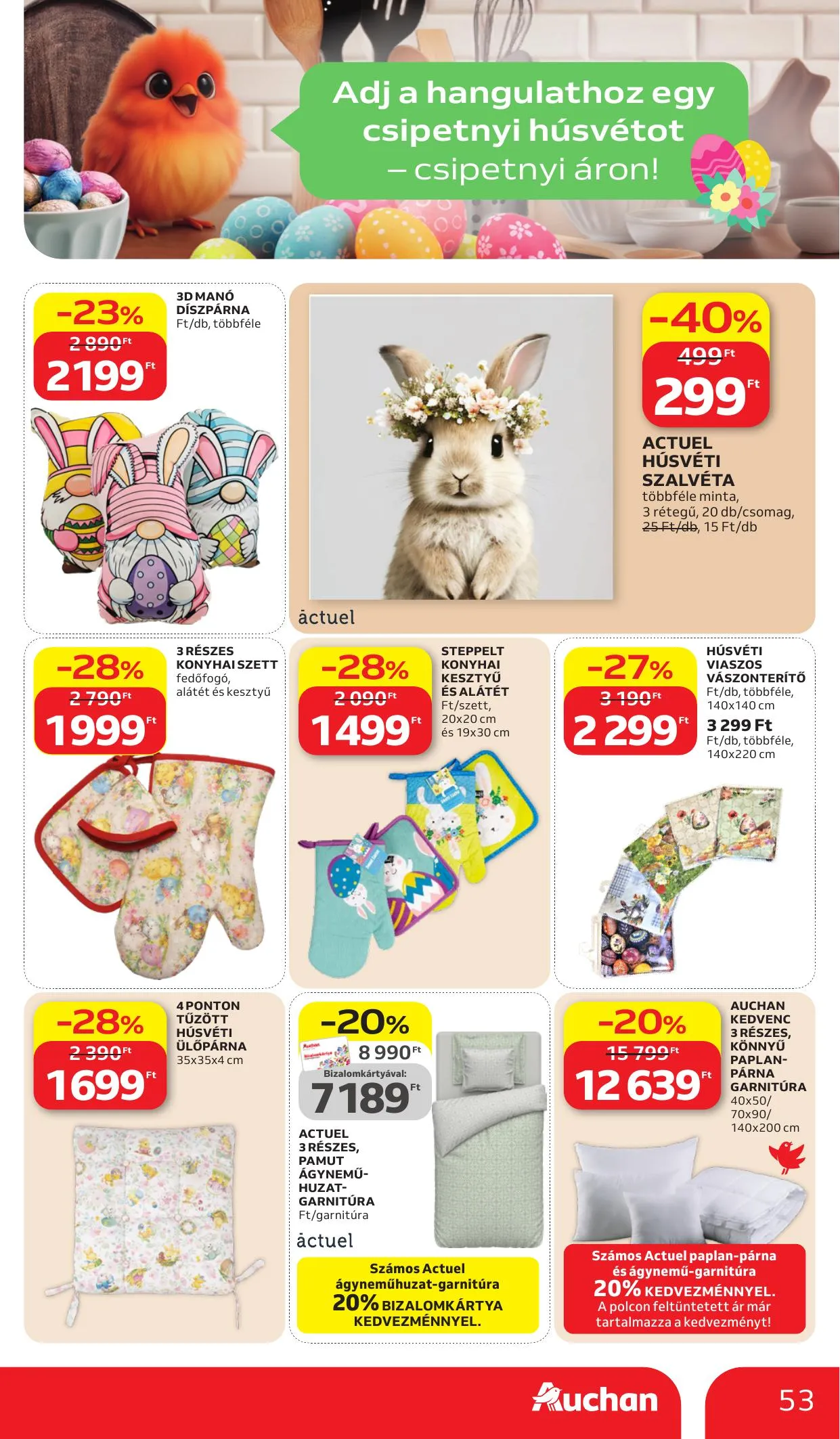 Auchan akciós újság Hipermarket 03.26–04.08 – 53. oldal