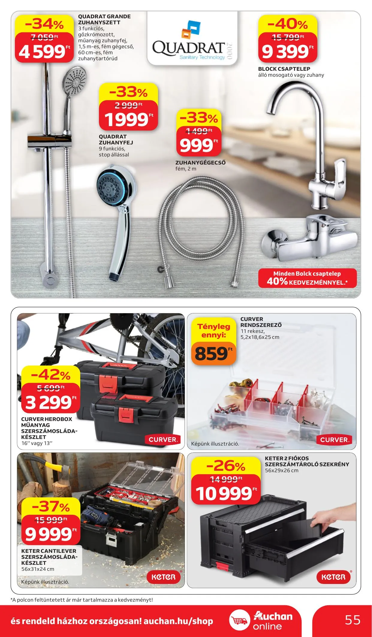Auchan akciós újság Hipermarket 03.26–04.08 – 55. oldal