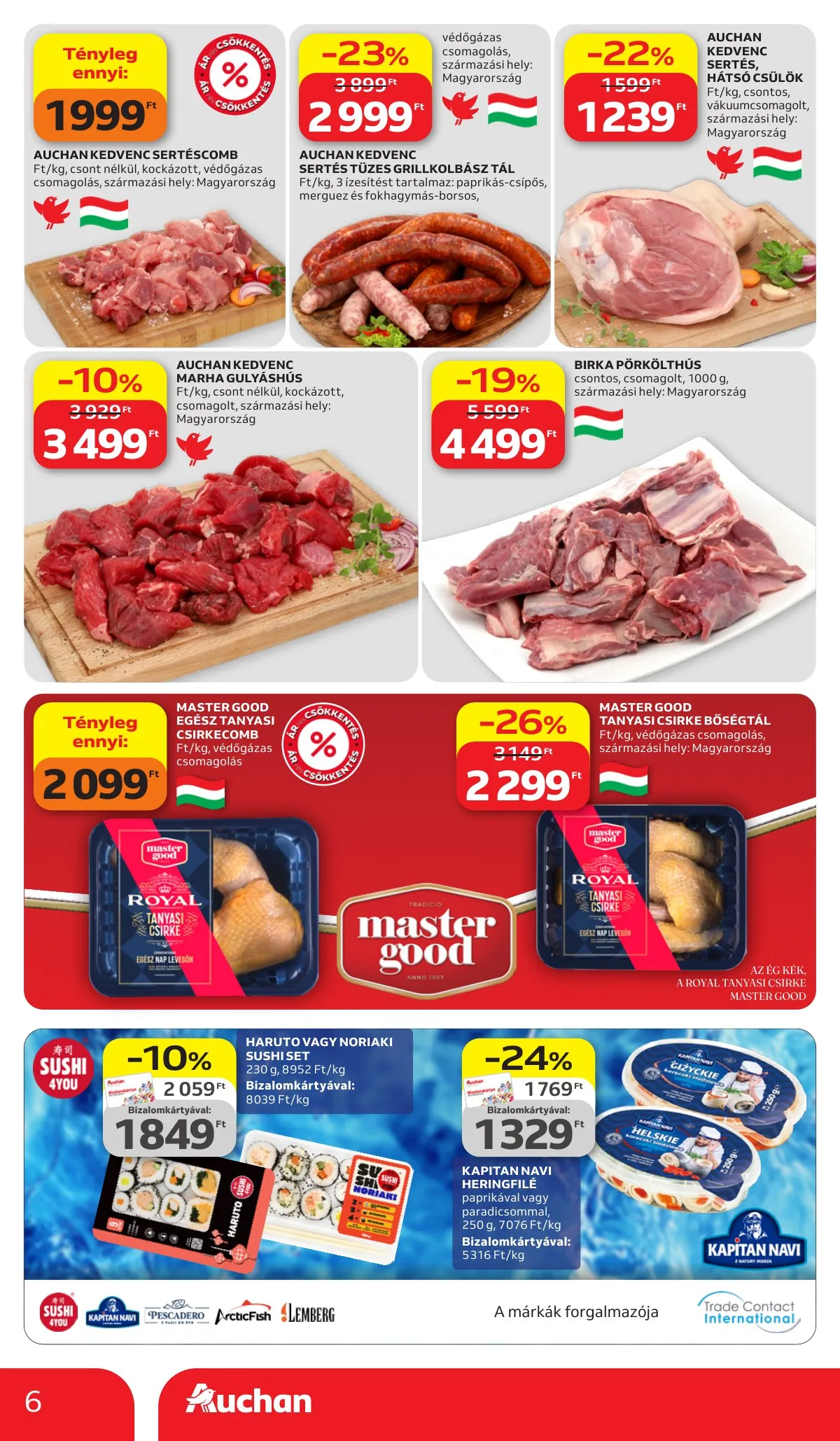 Auchan akciós újság Hipermarket 03.26–04.08 – 6. oldal
