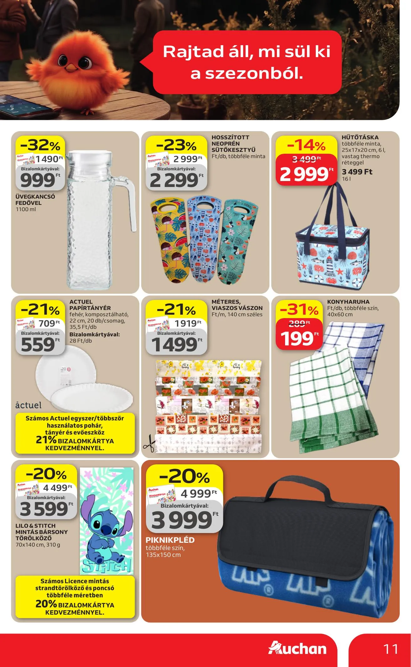 Auchan akciós újság Hipermarket 04.09–04.15 – 11. oldal