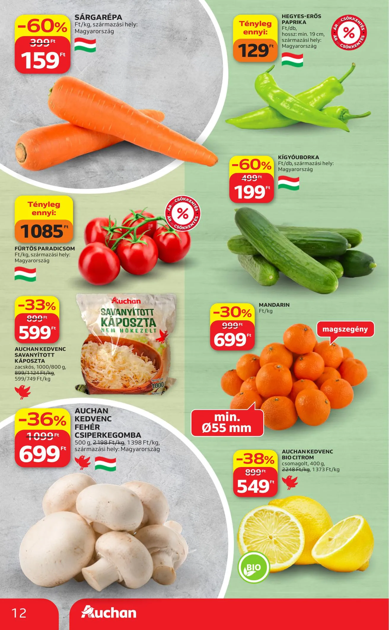 Auchan akciós újság Hipermarket 04.09–04.15 – 12. oldal