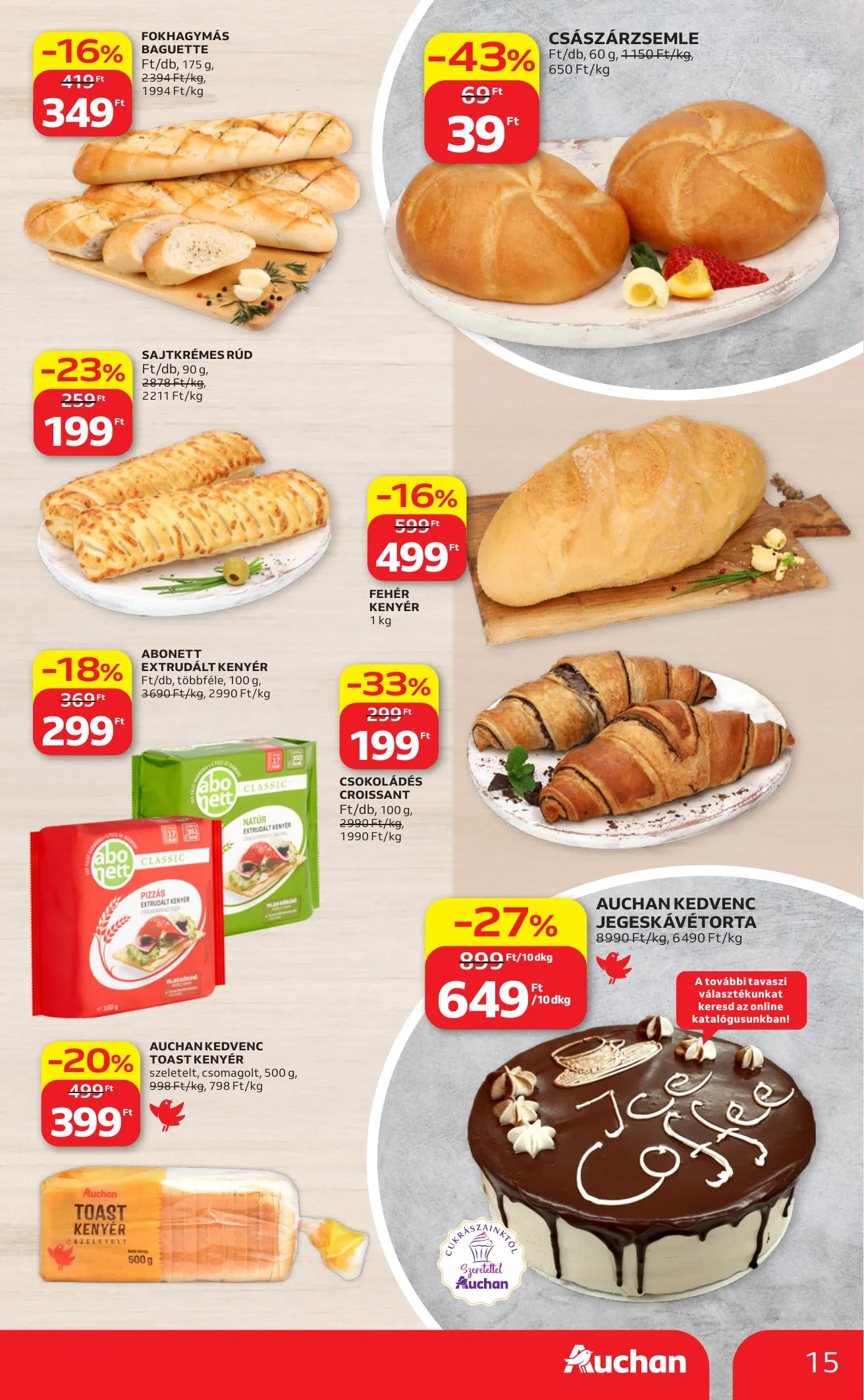 Auchan akciós újság Hipermarket 04.09–04.15 – 15. oldal