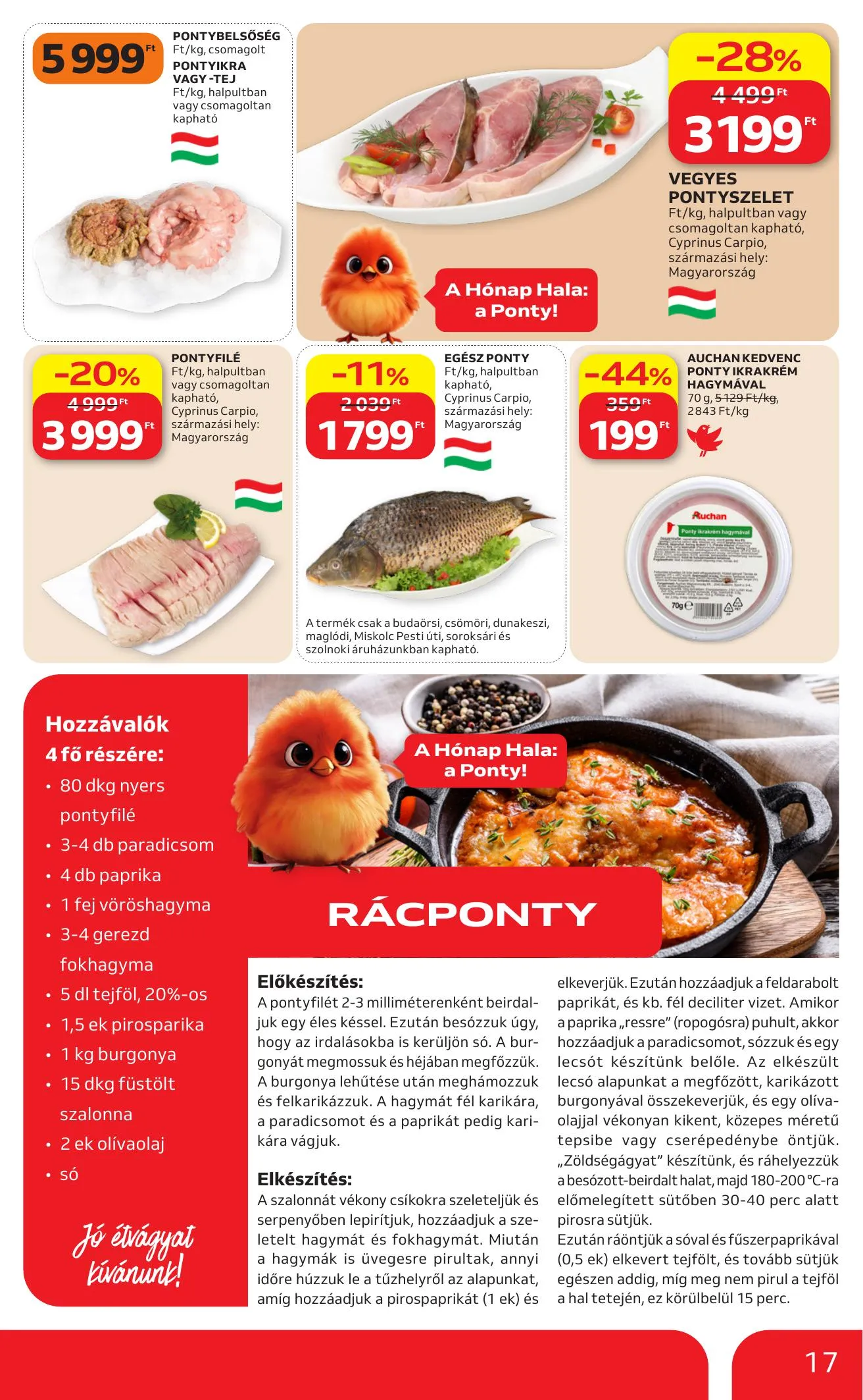 Auchan akciós újság Hipermarket 04.09–04.15 – 17. oldal