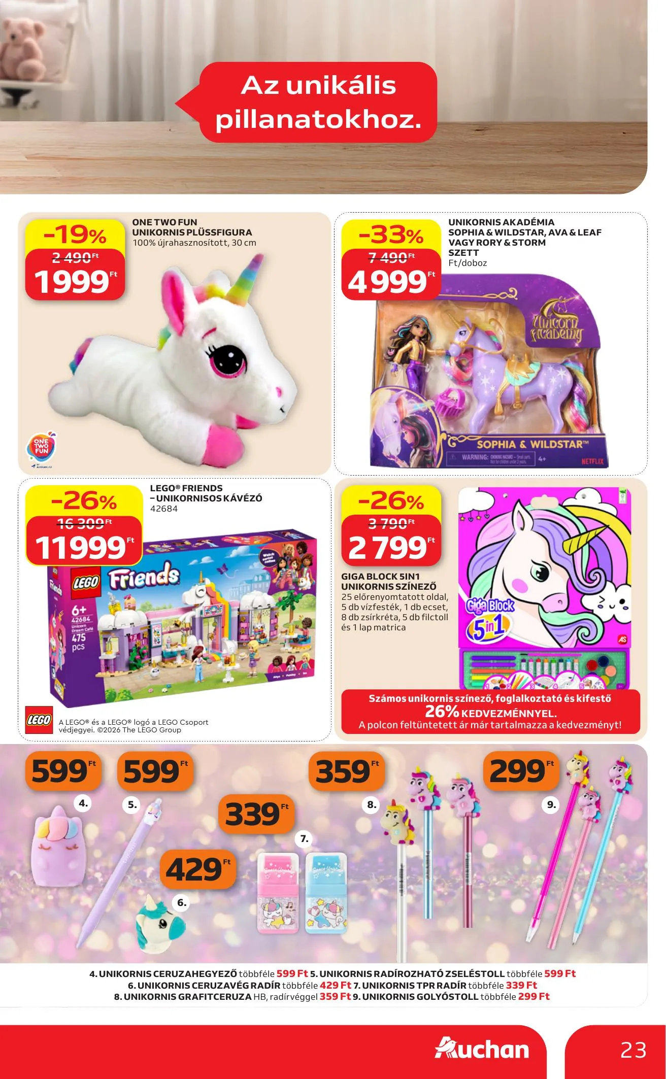 Auchan akciós újság Hipermarket 04.09–04.15 – 23. oldal
