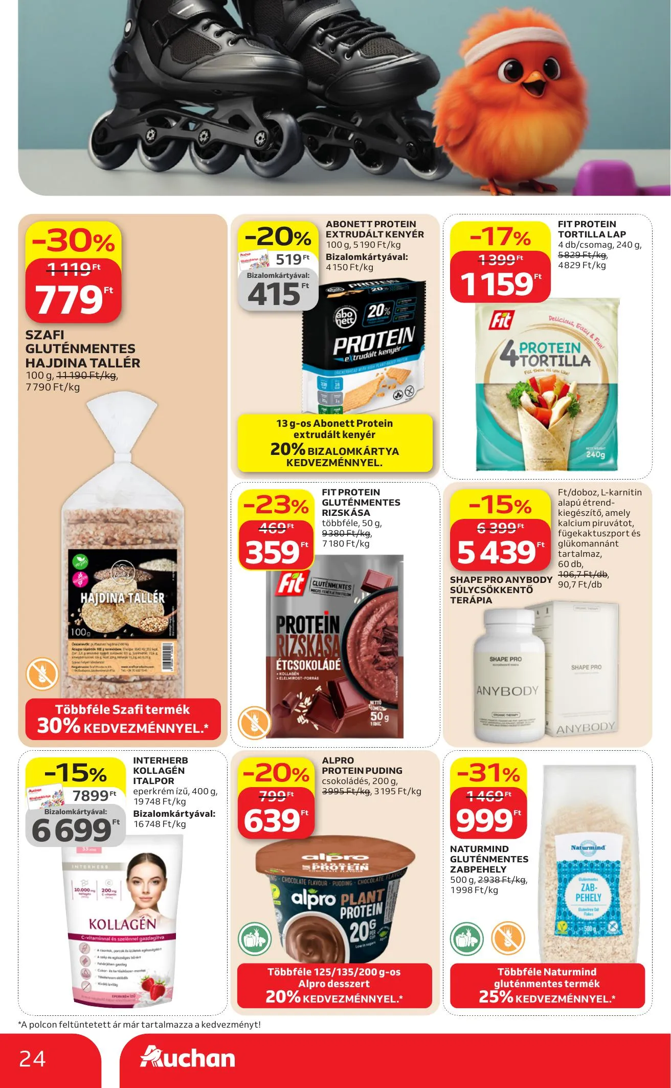 Auchan akciós újság Hipermarket 04.09–04.15 – 24. oldal