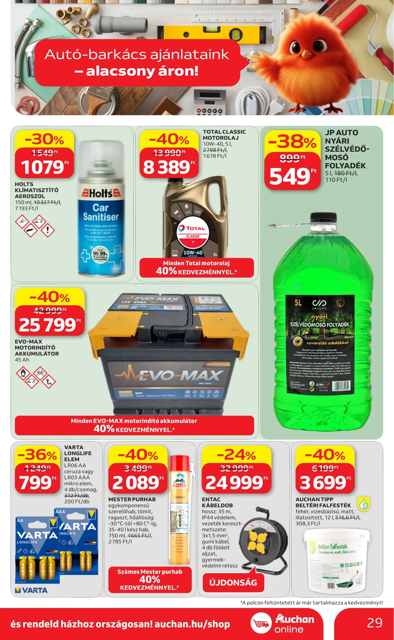 Auchan akciós újság Hipermarket 04.09–04.15 – 29. oldal