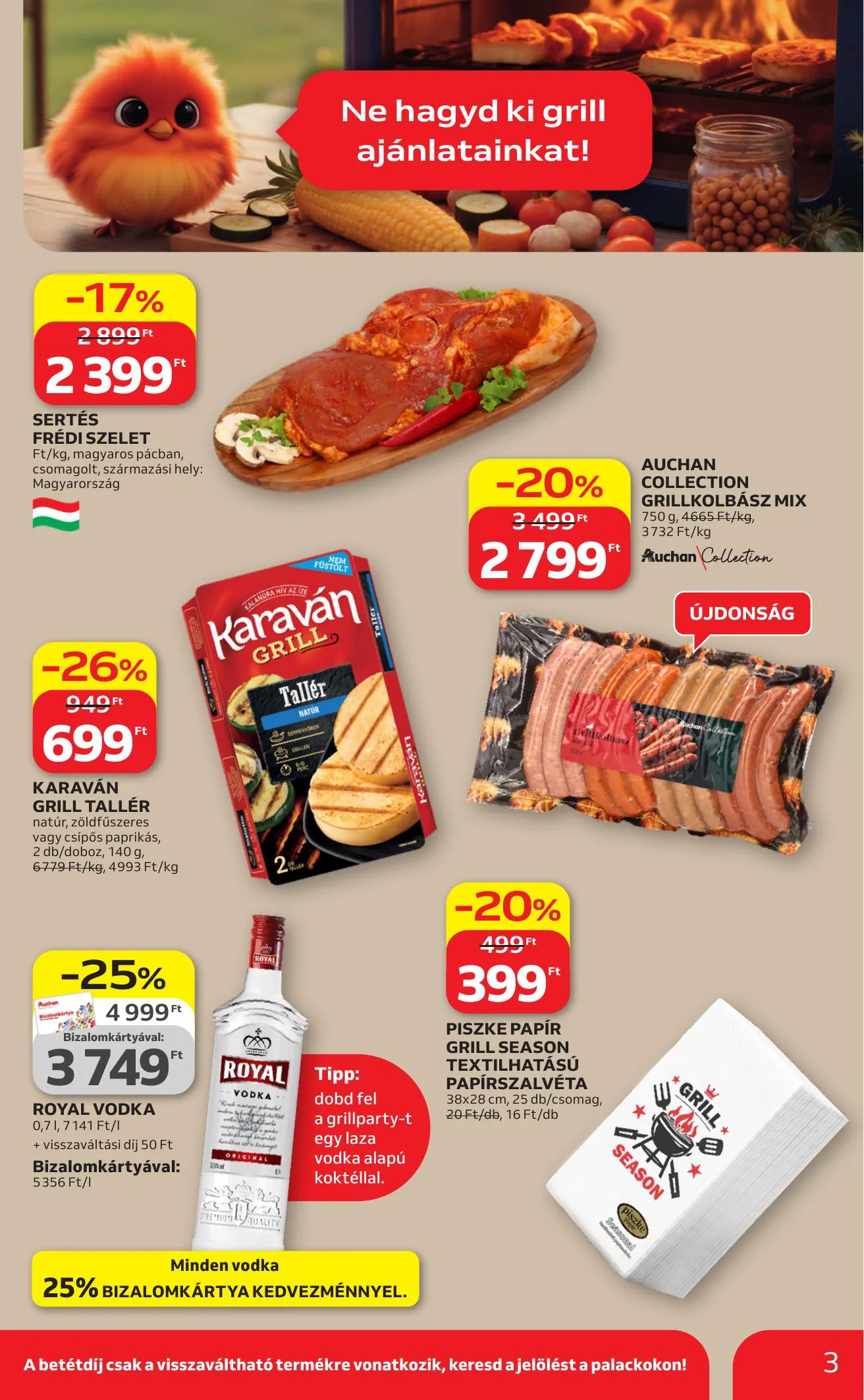 Auchan akciós újság Hipermarket 04.09–04.15 – 3. oldal