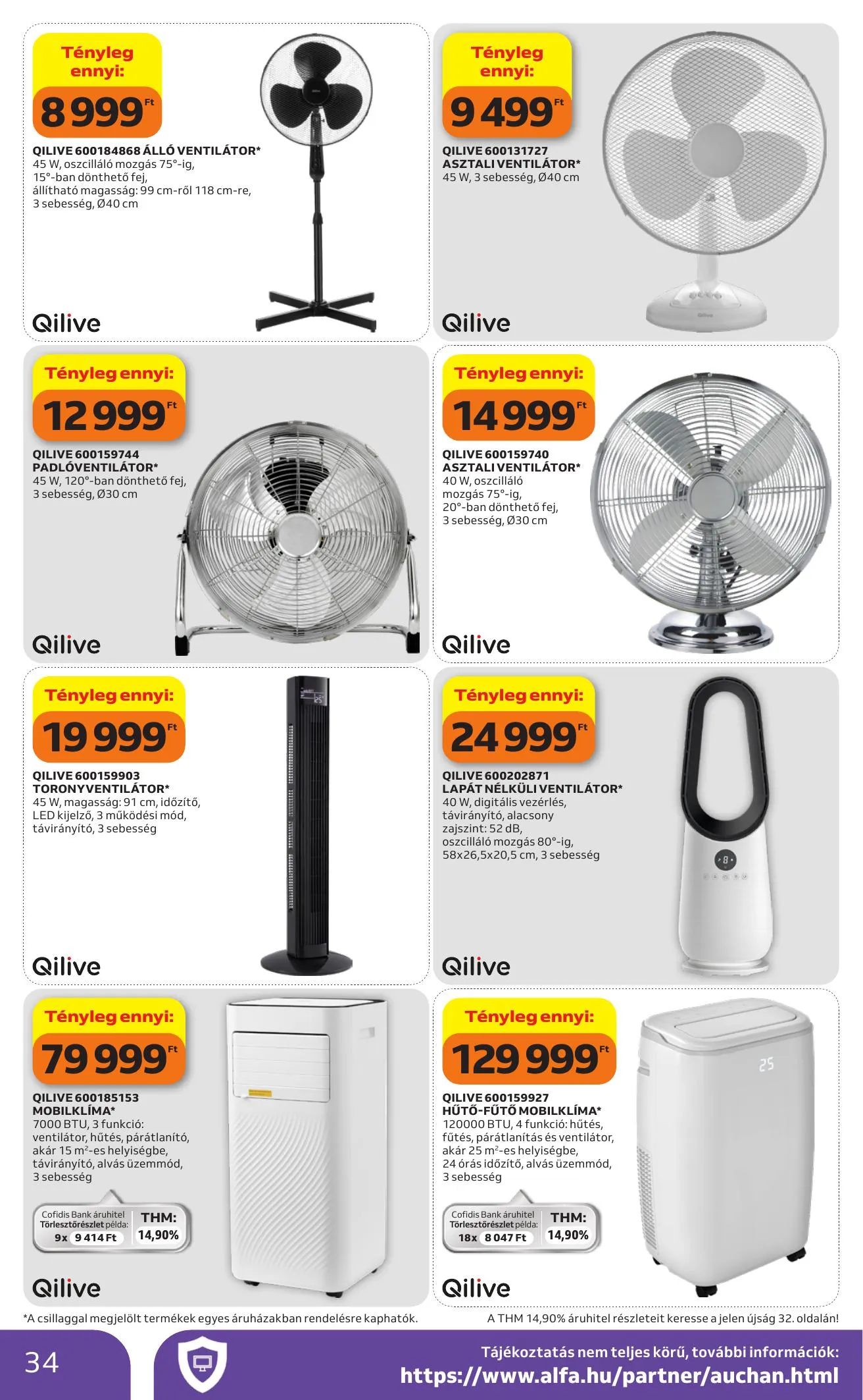 Auchan akciós újság Hipermarket 04.09–04.15 – 34. oldal