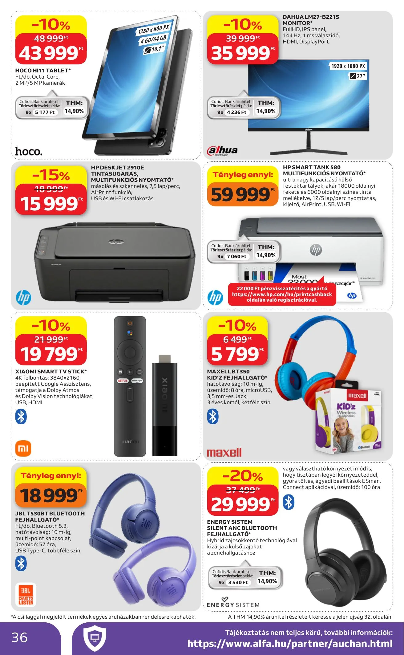 Auchan akciós újság Hipermarket 04.09–04.15 – 36. oldal