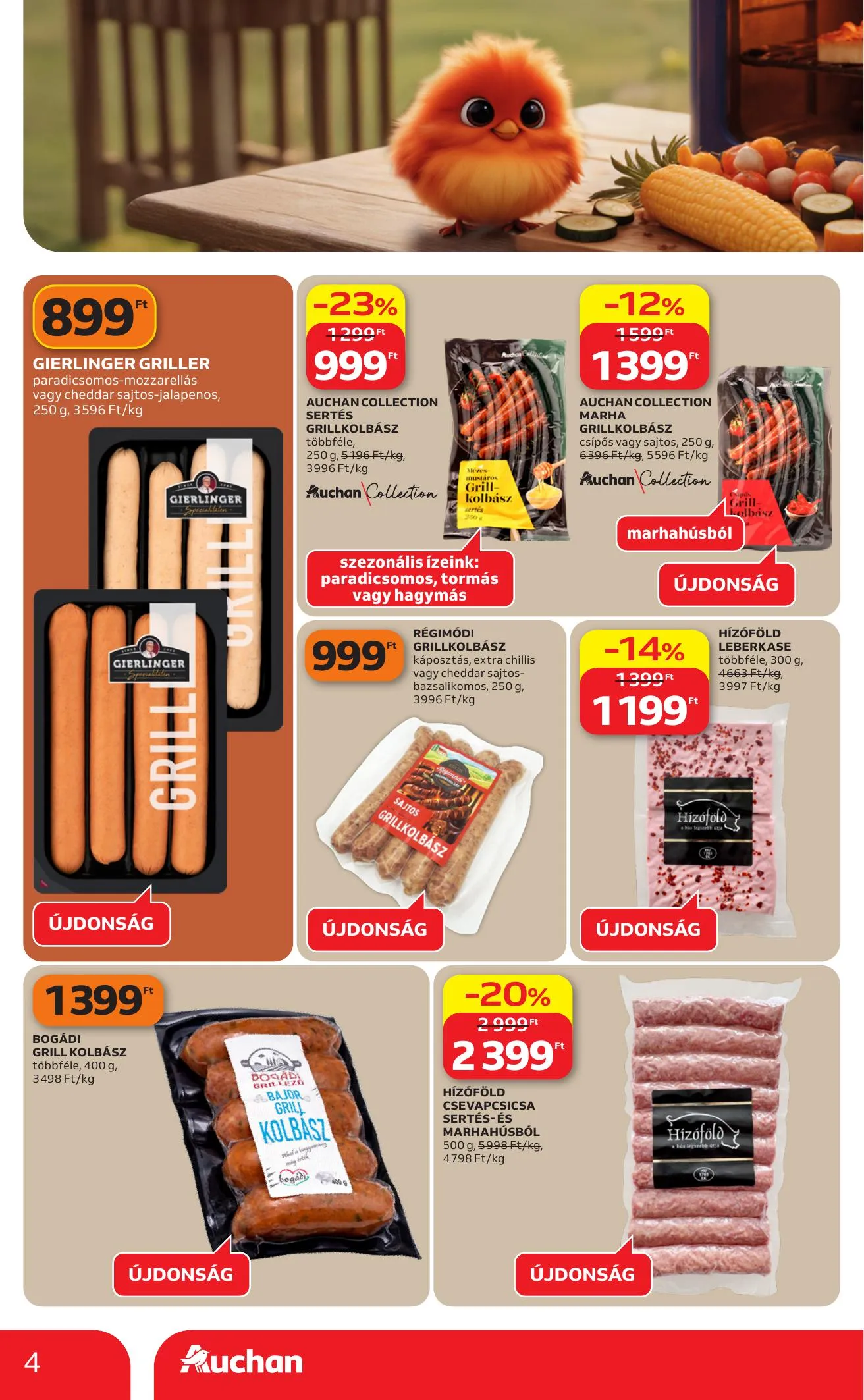 Auchan akciós újság Hipermarket 04.09–04.15 – 4. oldal