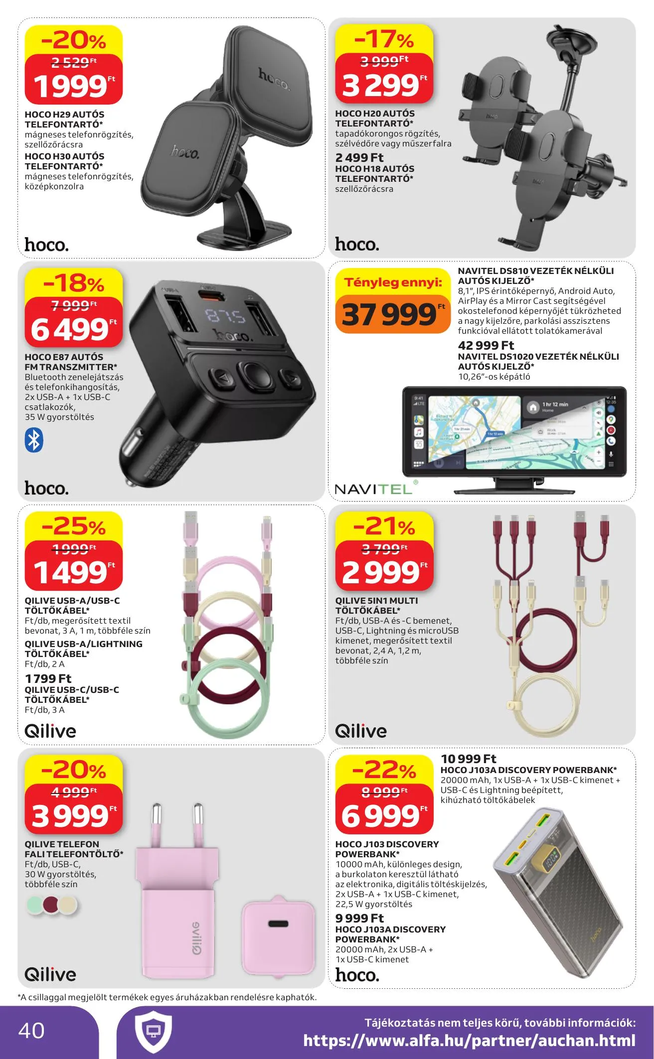 Auchan akciós újság Hipermarket 04.09–04.15 – 40. oldal