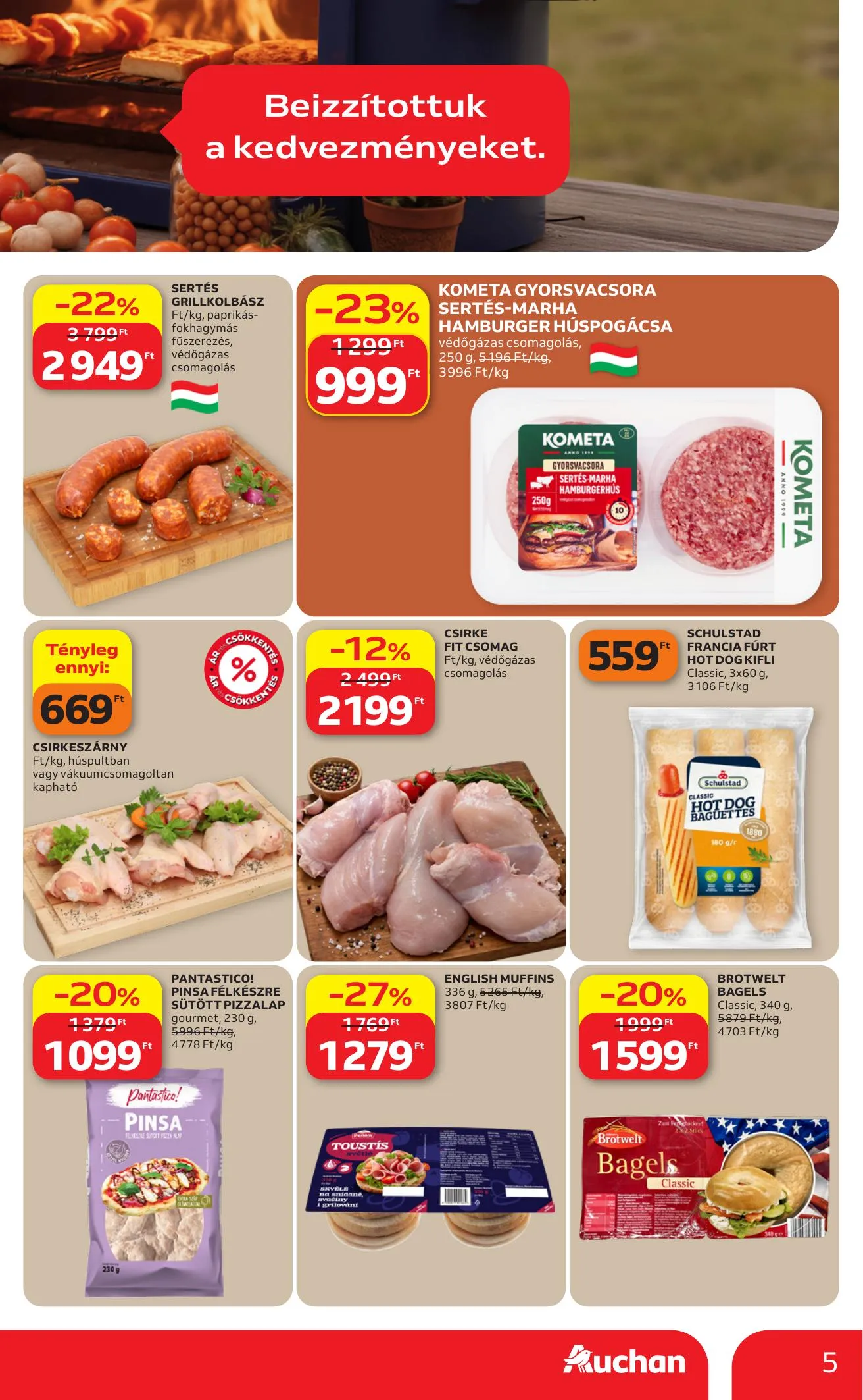 Auchan akciós újság Hipermarket 04.09–04.15 – 5. oldal