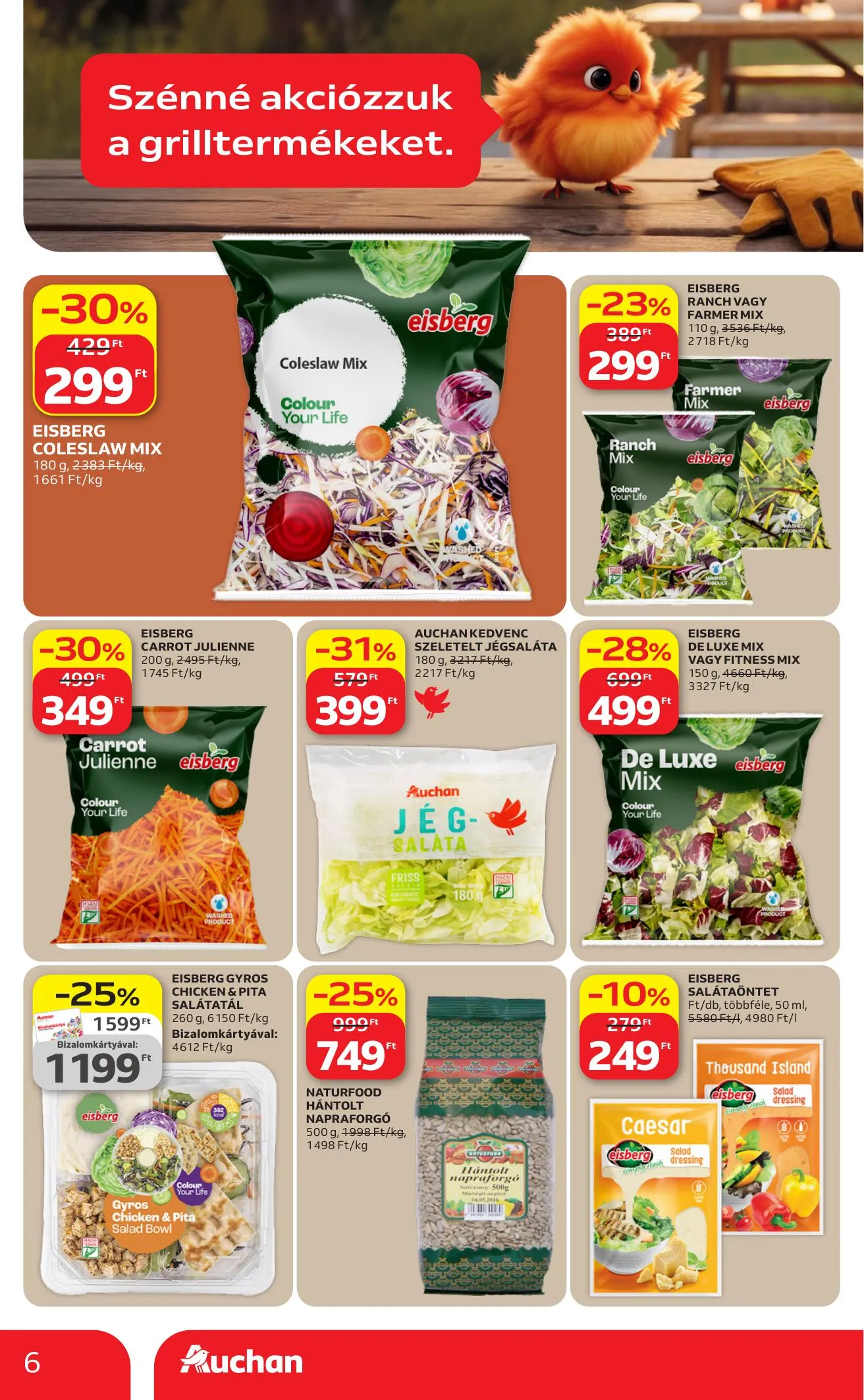 Auchan akciós újság Hipermarket 04.09–04.15 – 6. oldal