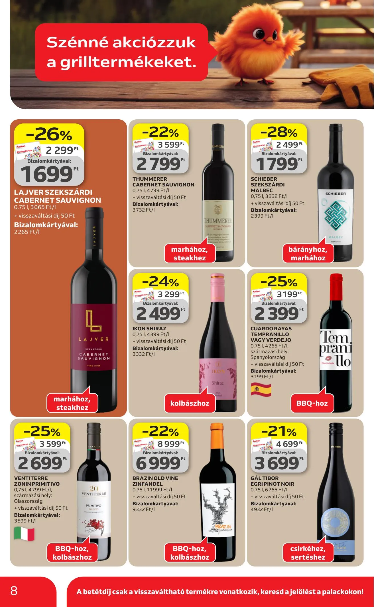 Auchan akciós újság Hipermarket 04.09–04.15 – 8. oldal