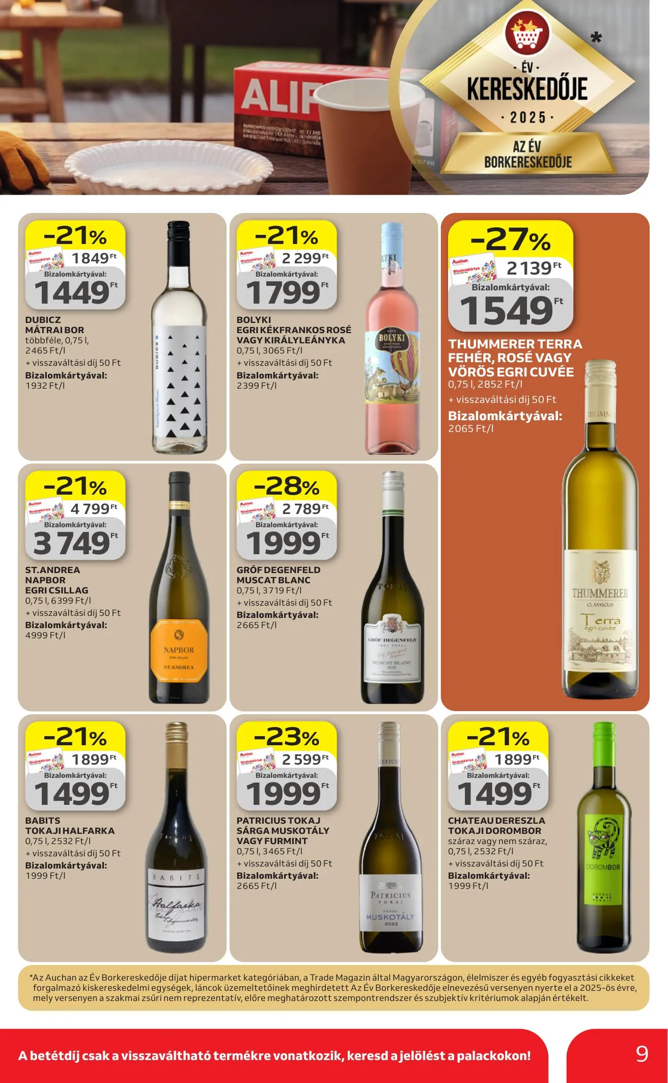 Auchan akciós újság Hipermarket 04.09–04.15 – 9. oldal