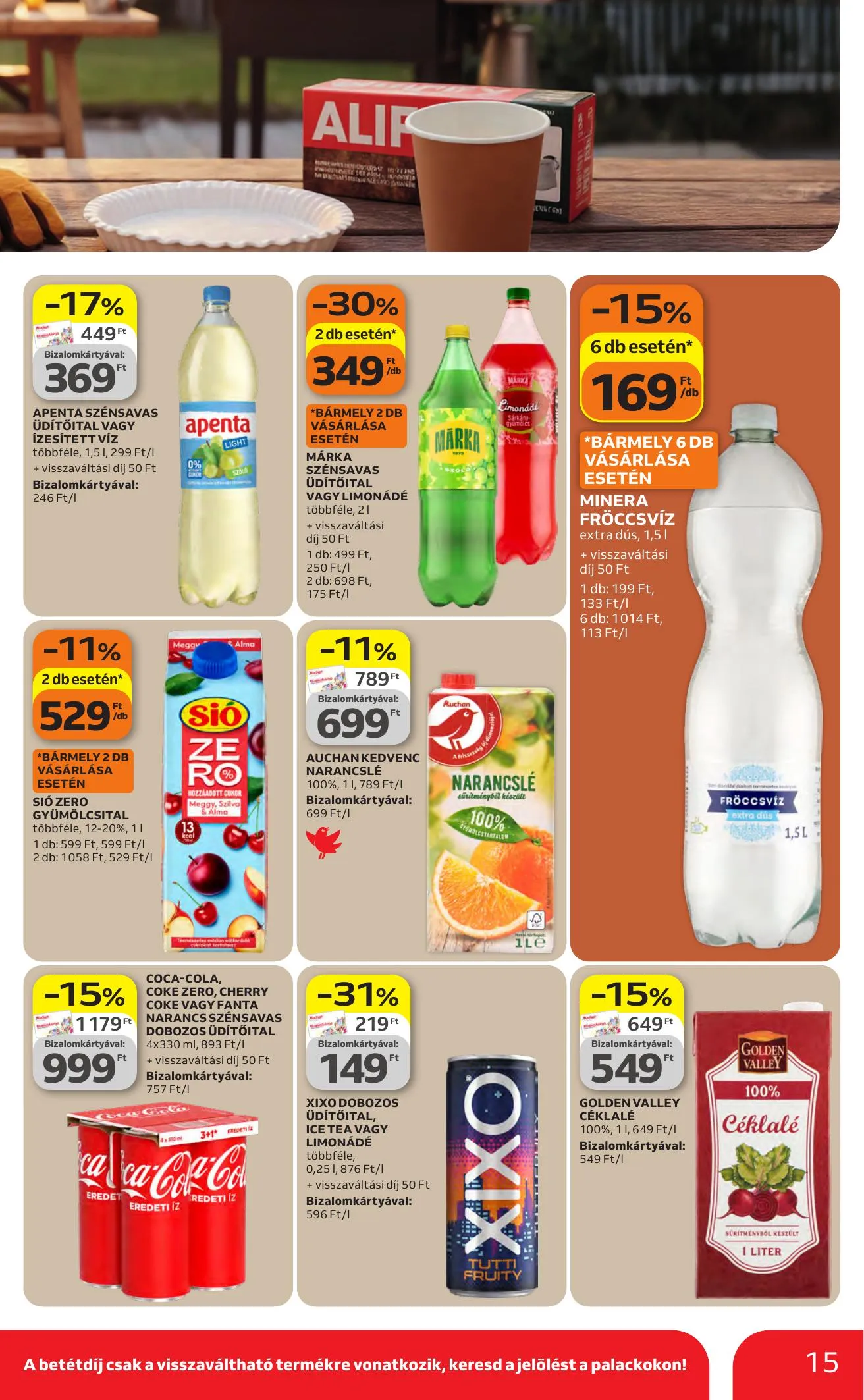 Auchan akciós újság Hipermarket 04.16–04.22 – 15. oldal