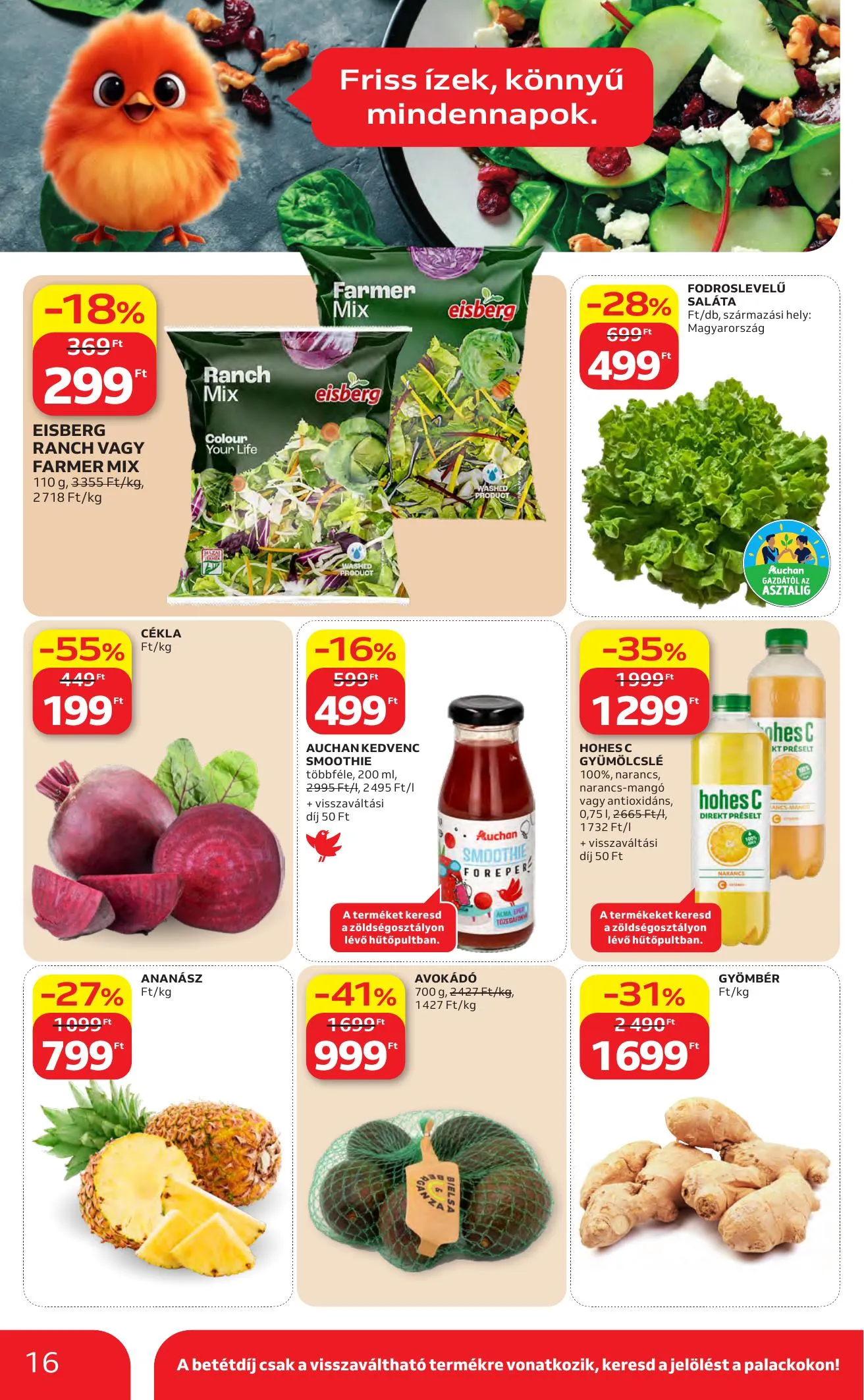 Auchan akciós újság Hipermarket 04.16–04.22 – 16. oldal