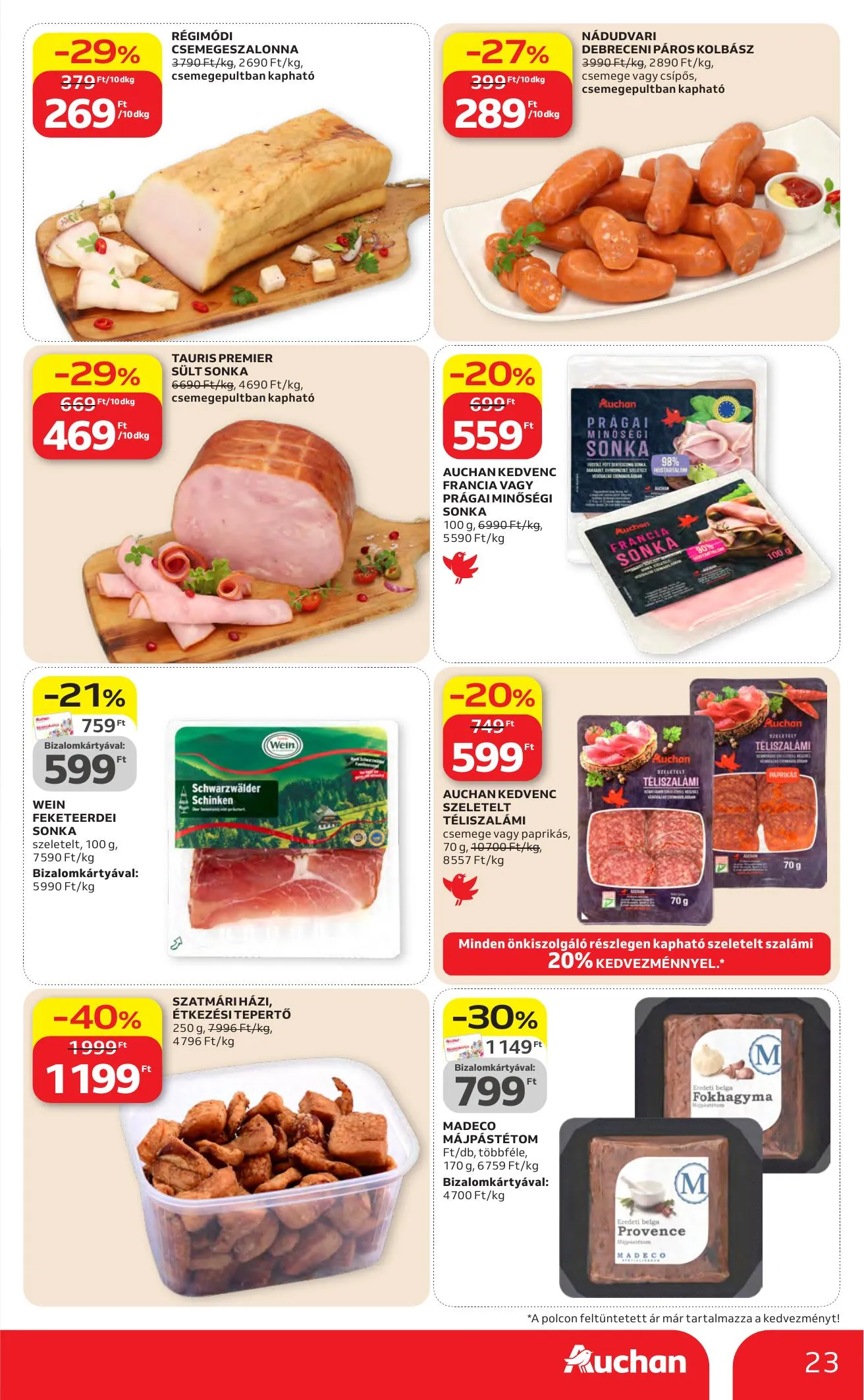 Auchan akciós újság Hipermarket 04.16–04.22 – 23. oldal