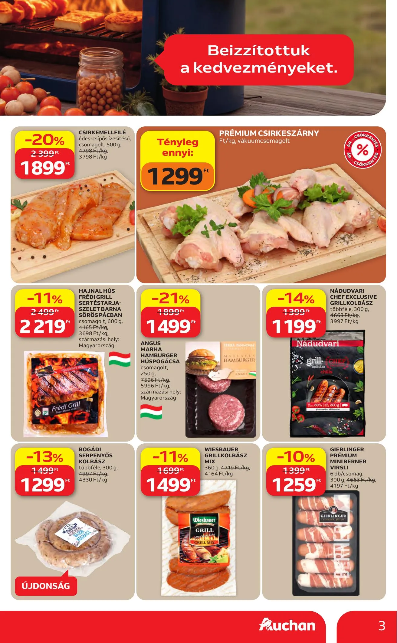 Auchan akciós újság Hipermarket 04.16–04.22 – 3. oldal