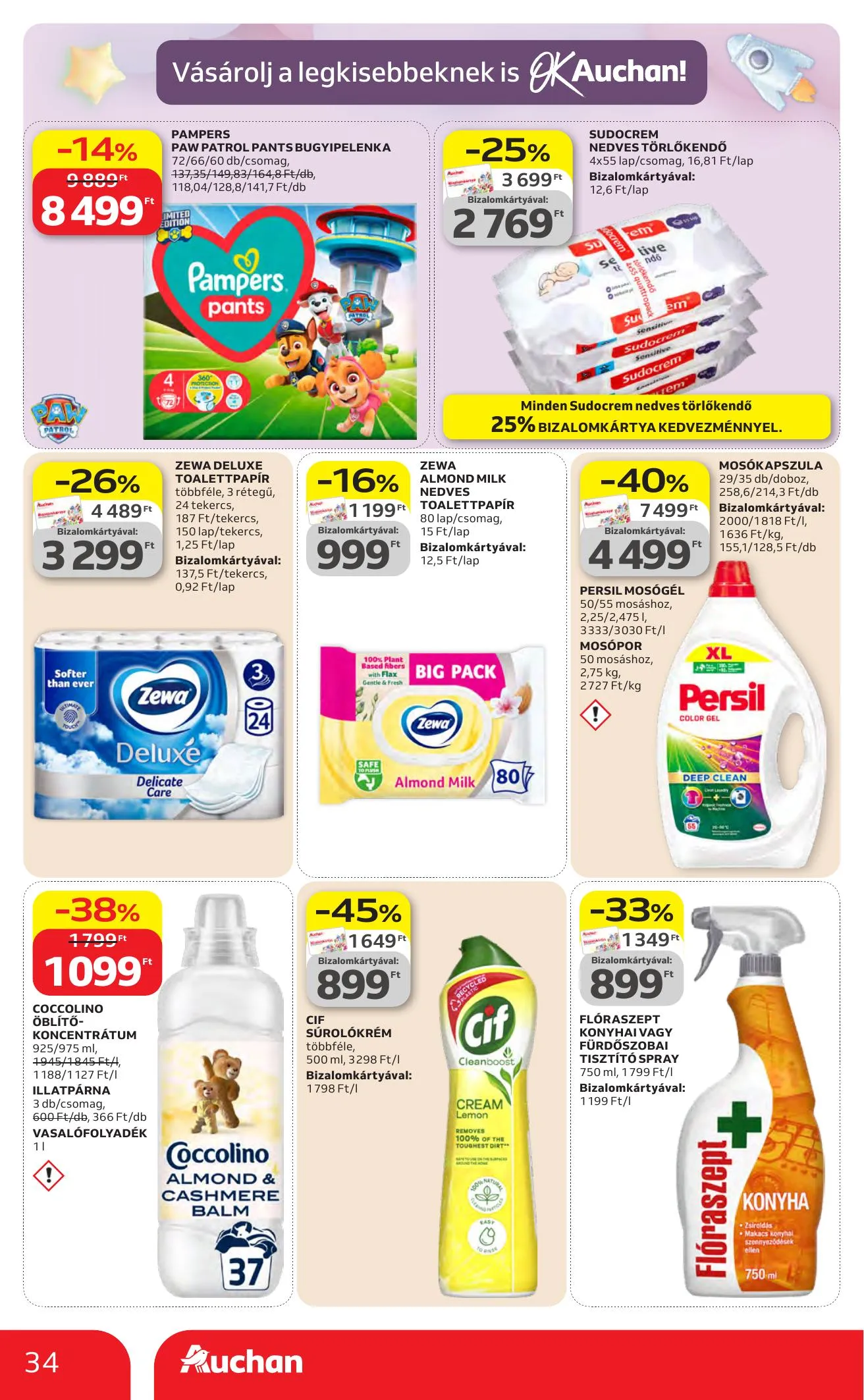 Auchan akciós újság Hipermarket 04.16–04.22 – 34. oldal