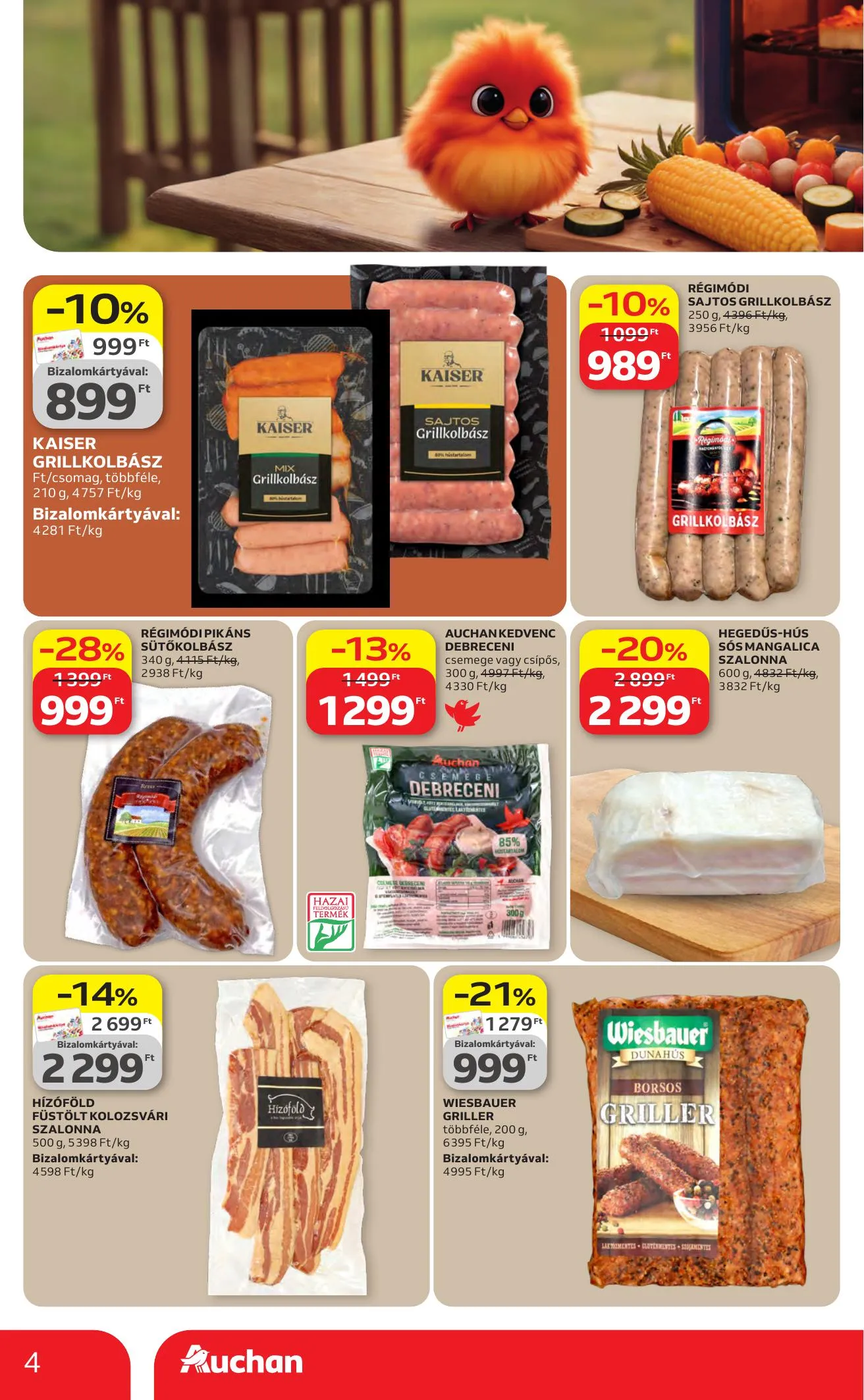 Auchan akciós újság Hipermarket 04.16–04.22 – 4. oldal