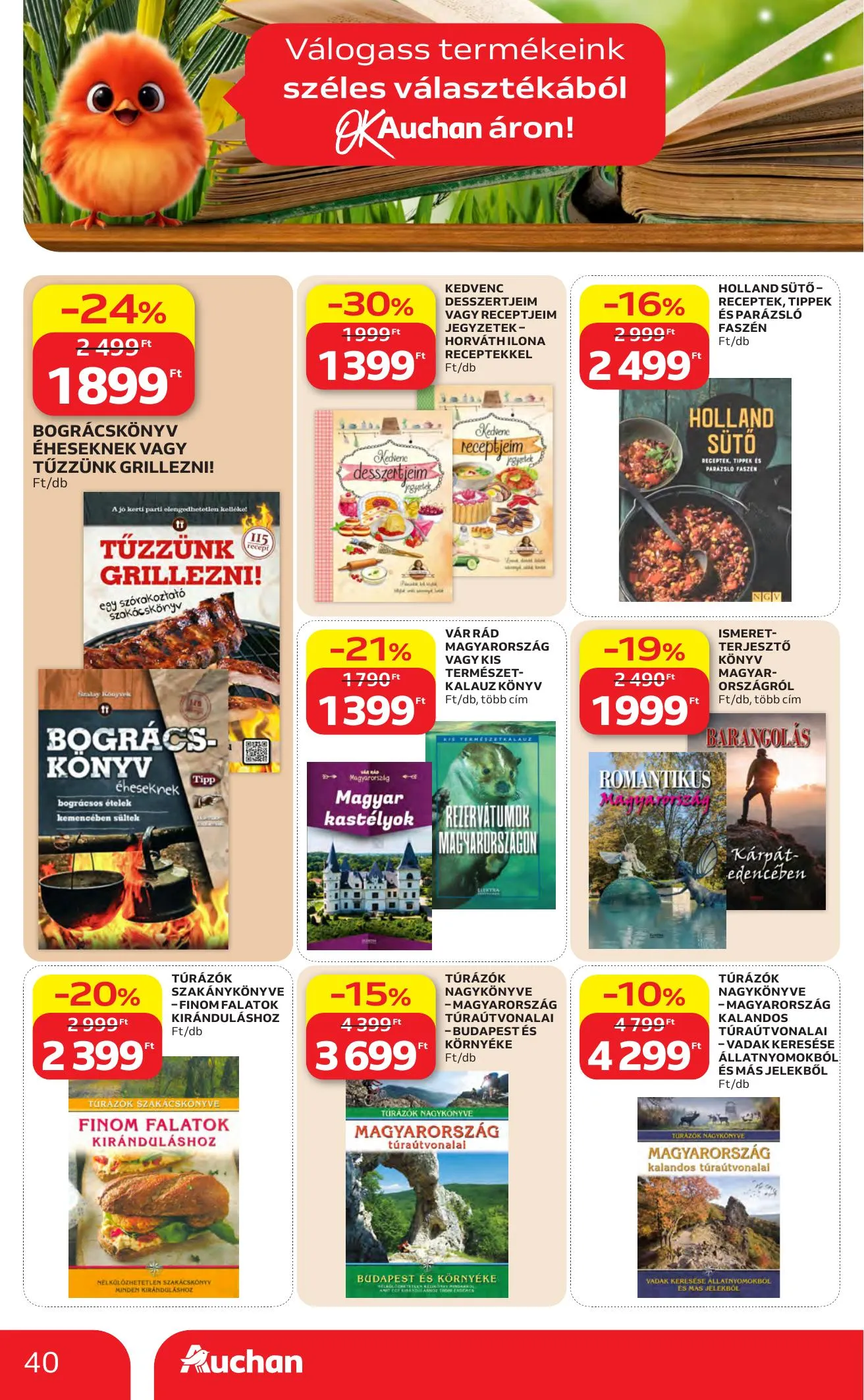 Auchan akciós újság Hipermarket 04.16–04.22 – 40. oldal
