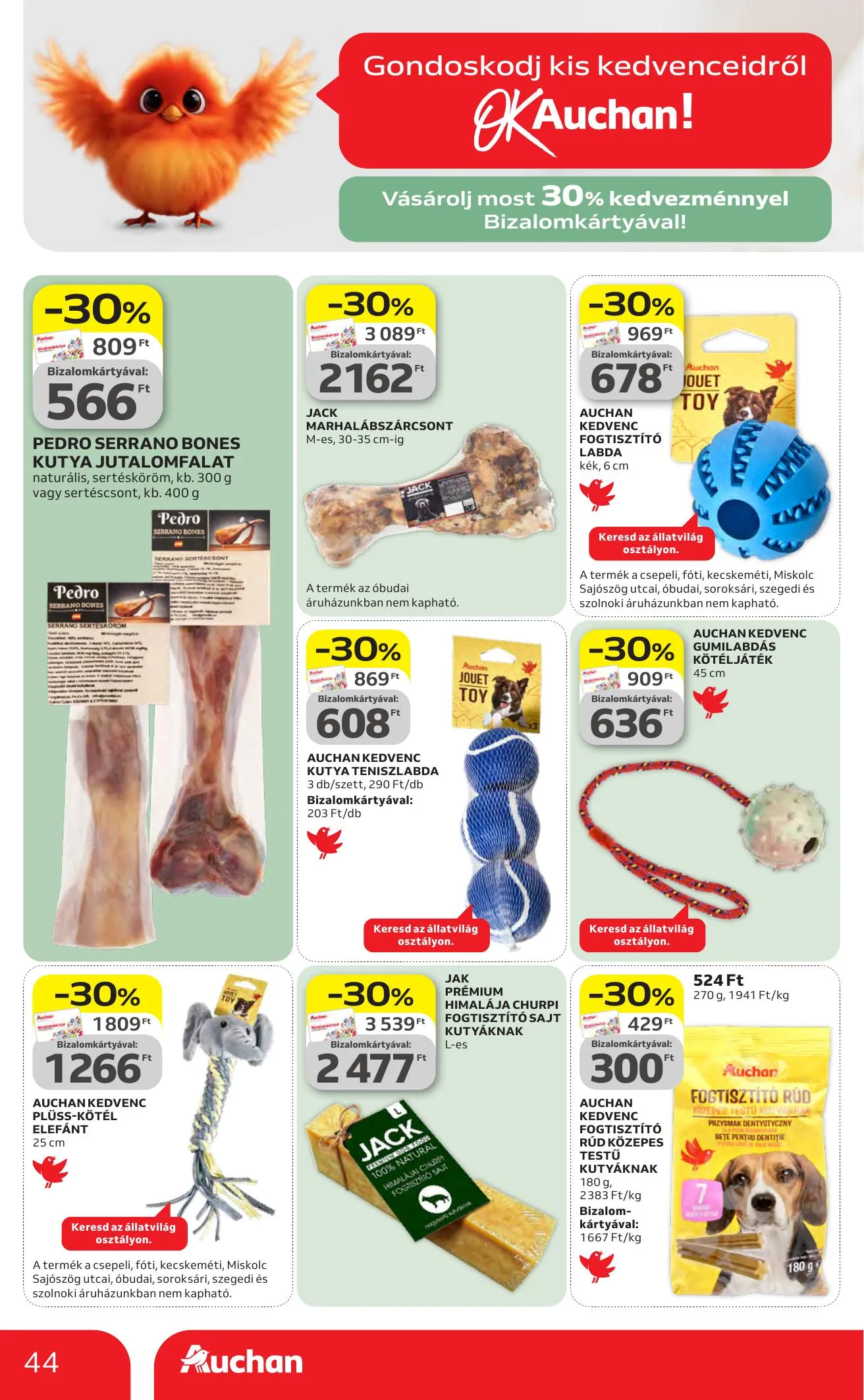Auchan akciós újság Hipermarket 04.16–04.22 – 44. oldal