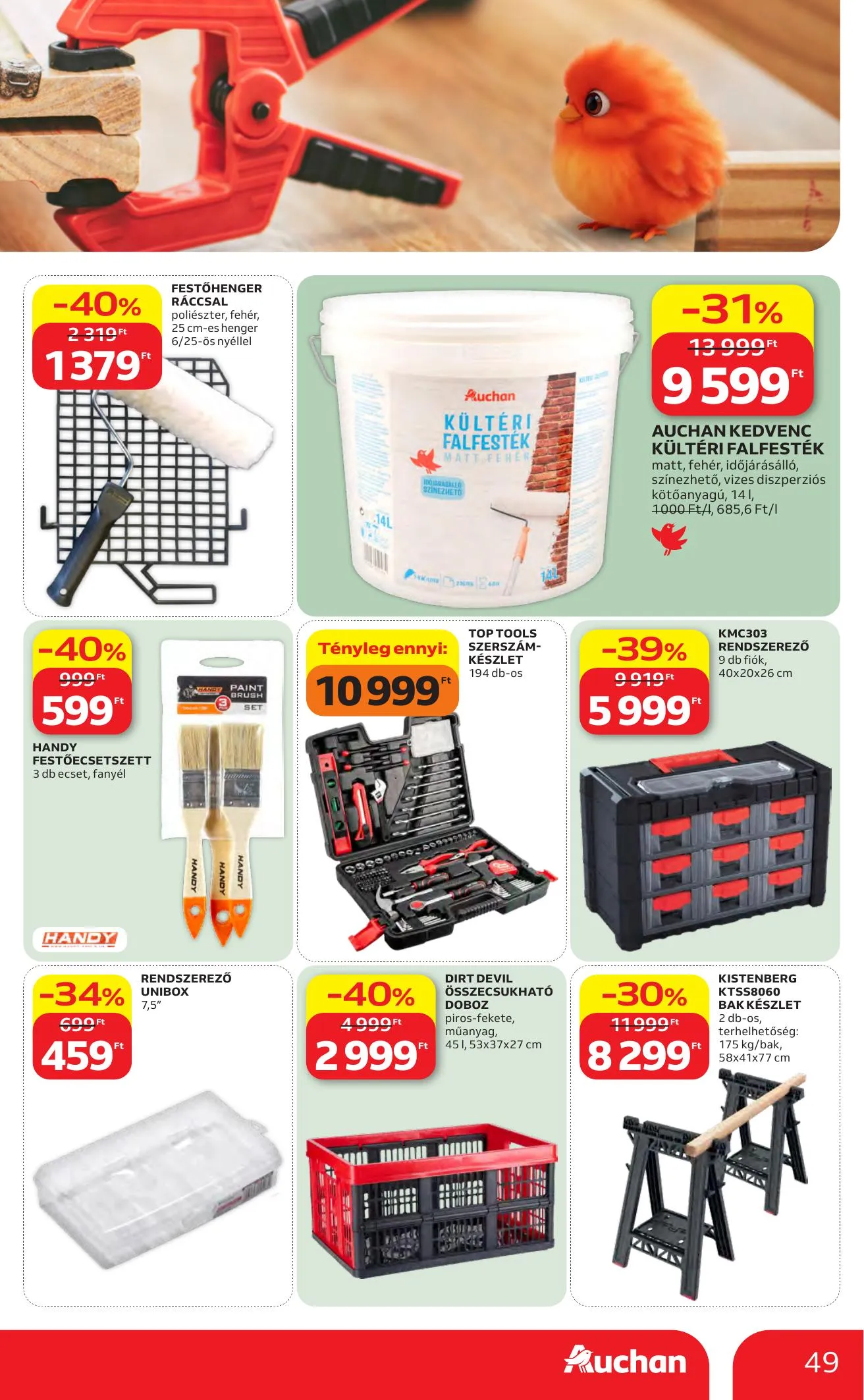 Auchan akciós újság Hipermarket 04.16–04.22 – 49. oldal