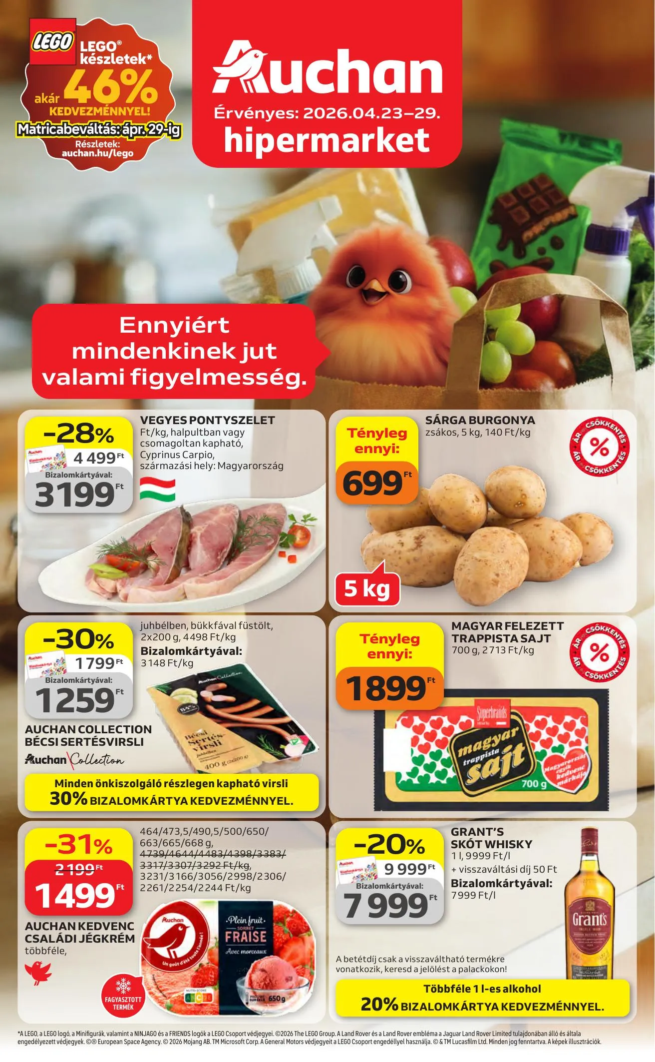 Auchan akciós újság Hipermarket 04.23–04.29