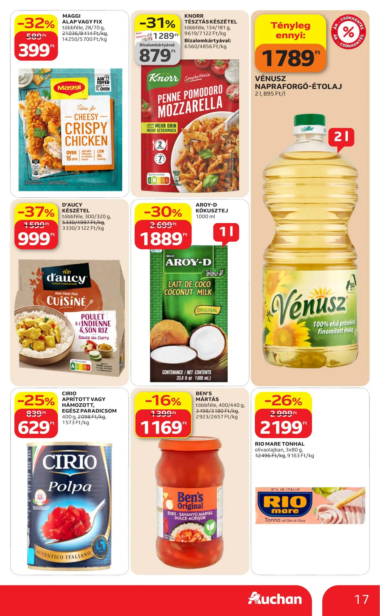 Auchan akciós újság Hipermarket 04.23–04.29 – 17. oldal