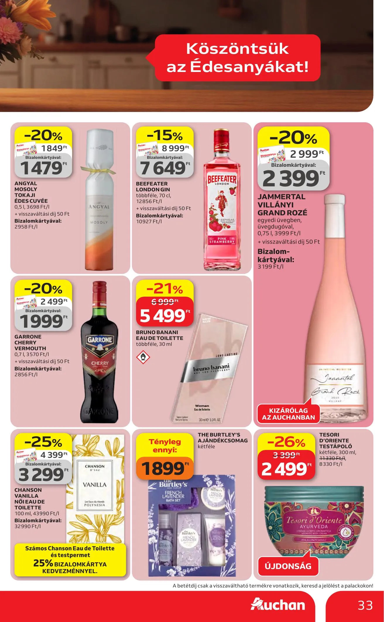 Auchan akciós újság Hipermarket 04.23–04.29 – 33. oldal